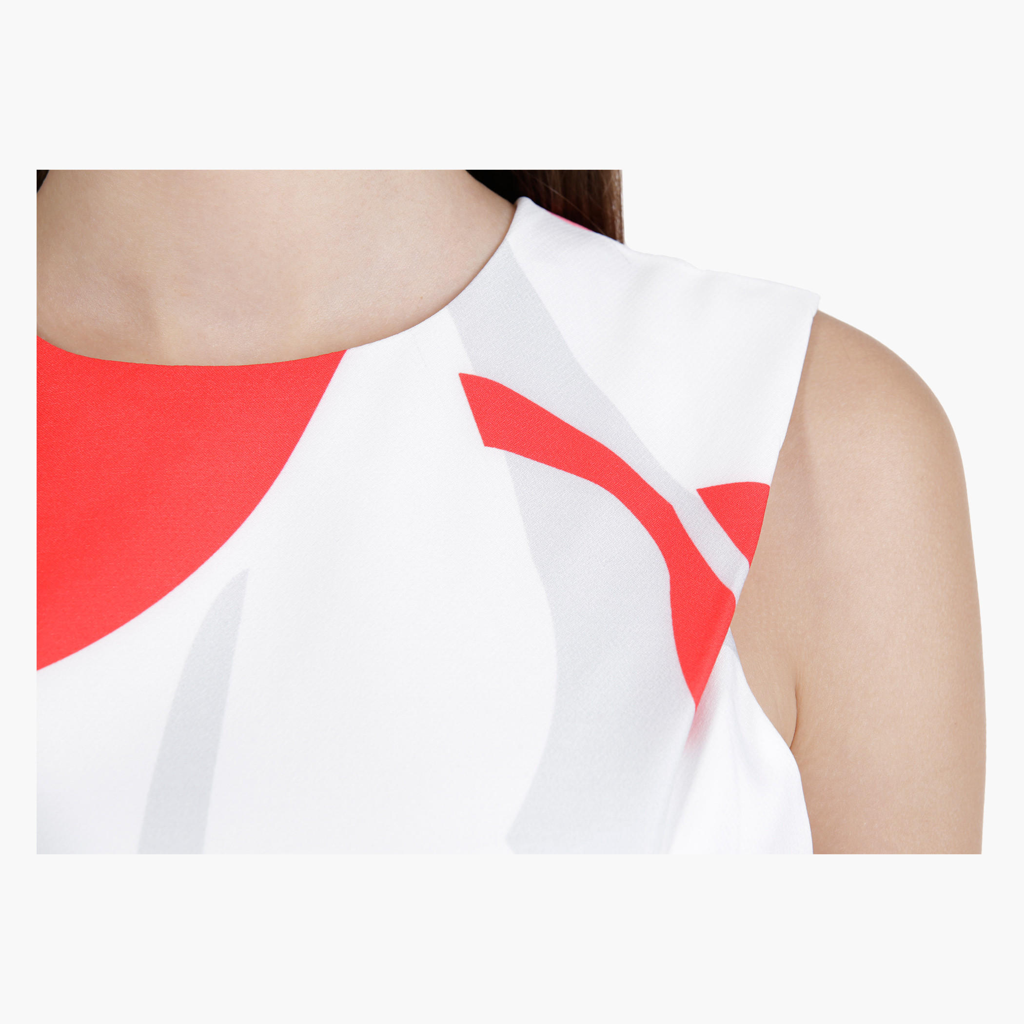 Abstract Print Skater Dress in Regular Fit-women-clothing-dresses-image-1