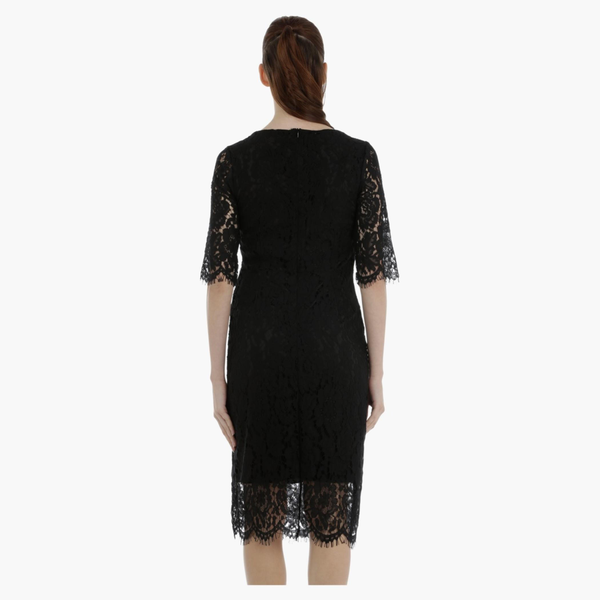 Lace Dress with Floral Embroidery-women-clothing-dresses-image-2