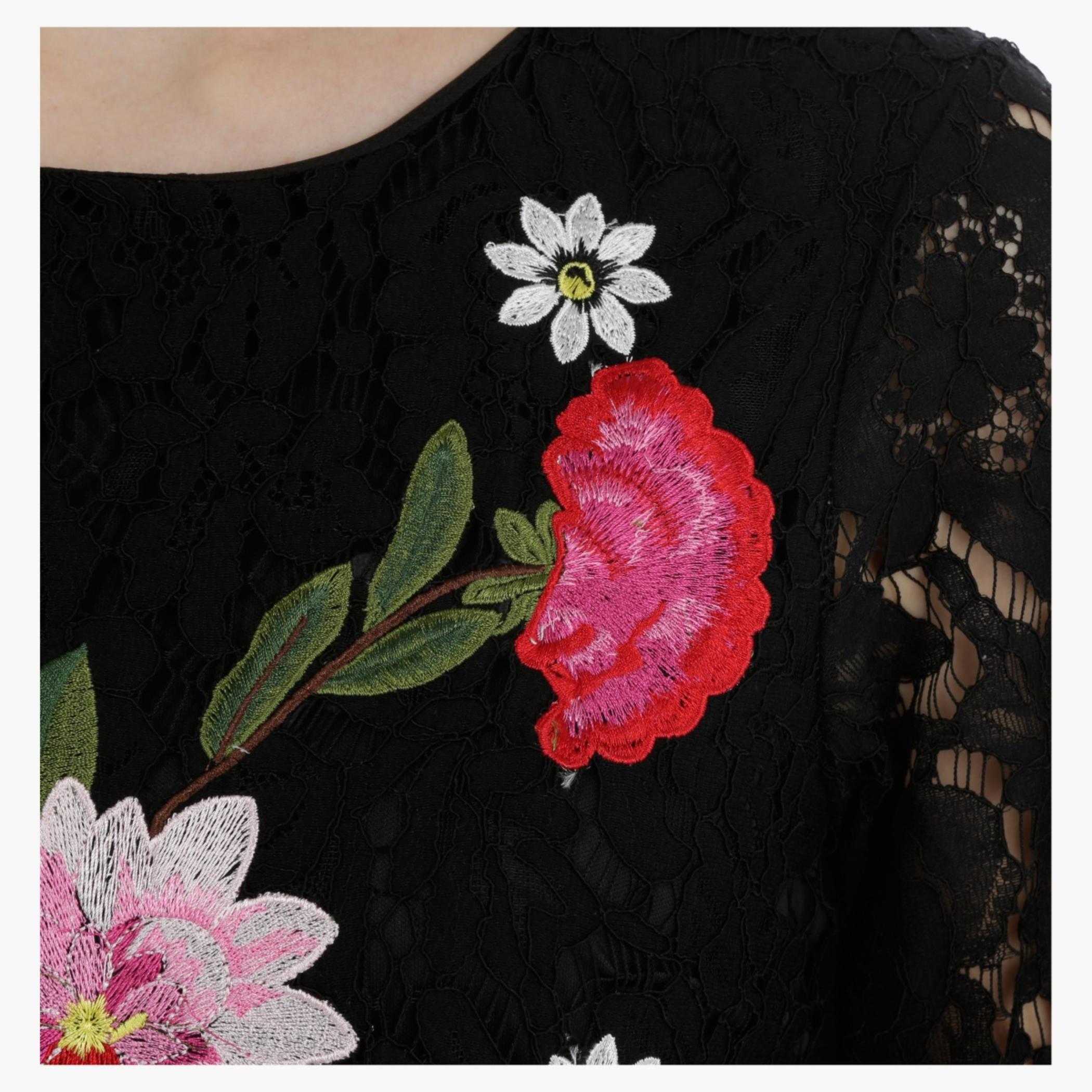 Lace Dress with Floral Embroidery-women-clothing-dresses-image-4