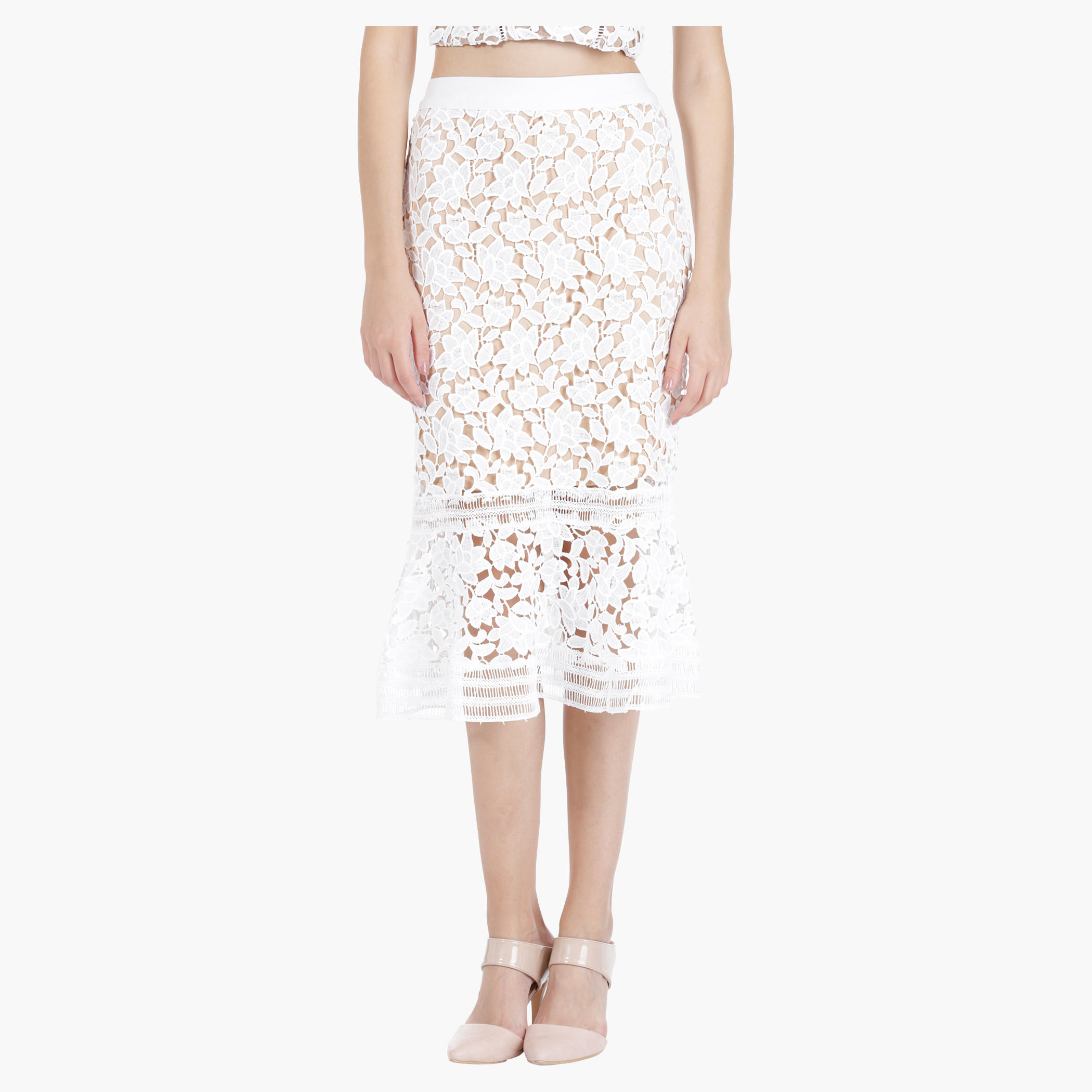 Lace Skirt in Straight Fit-women-clothing-bottoms-skirts-image-1