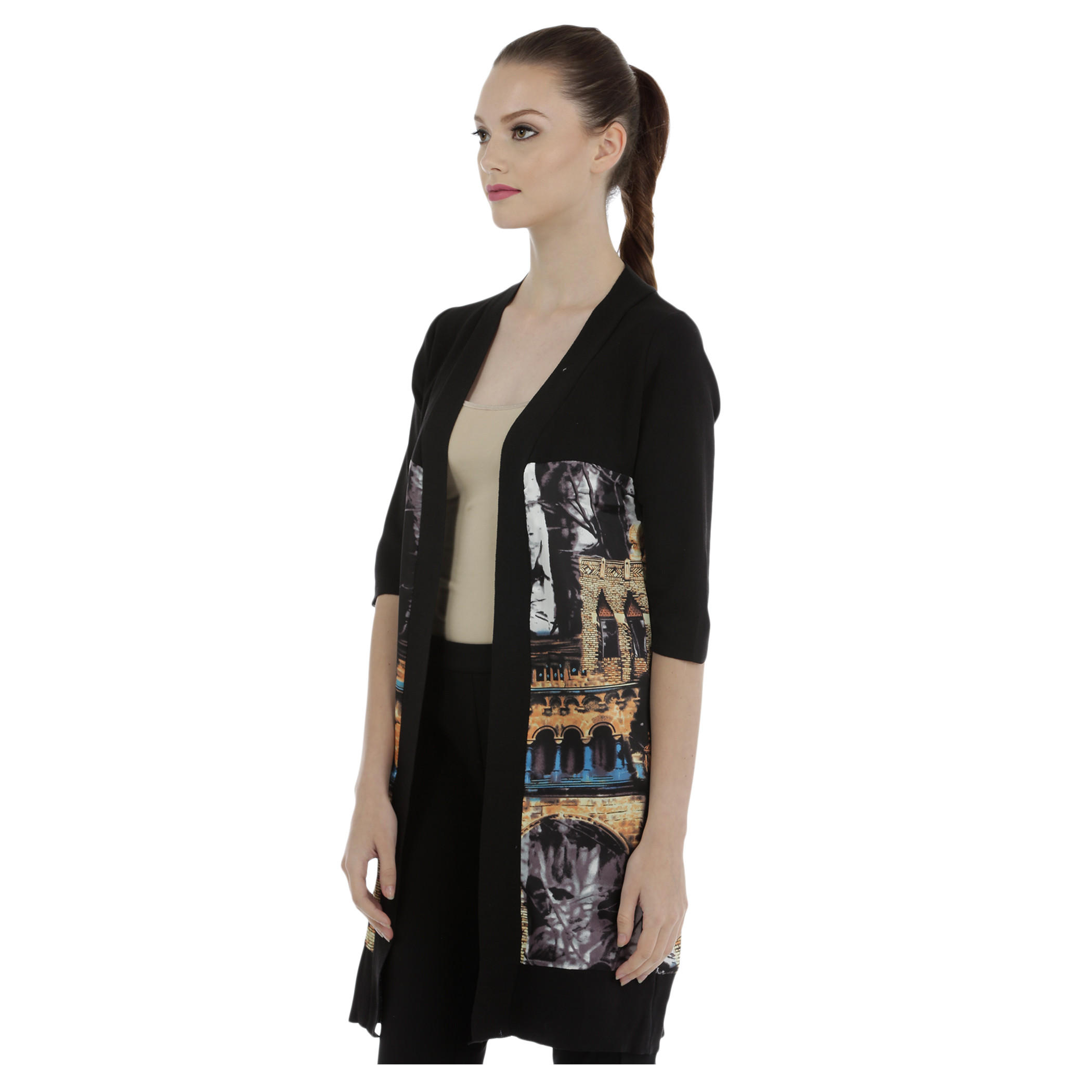 Open Front Shrug with Panels-women-winterwear-cardigansandjumpers-cardigans-image-3