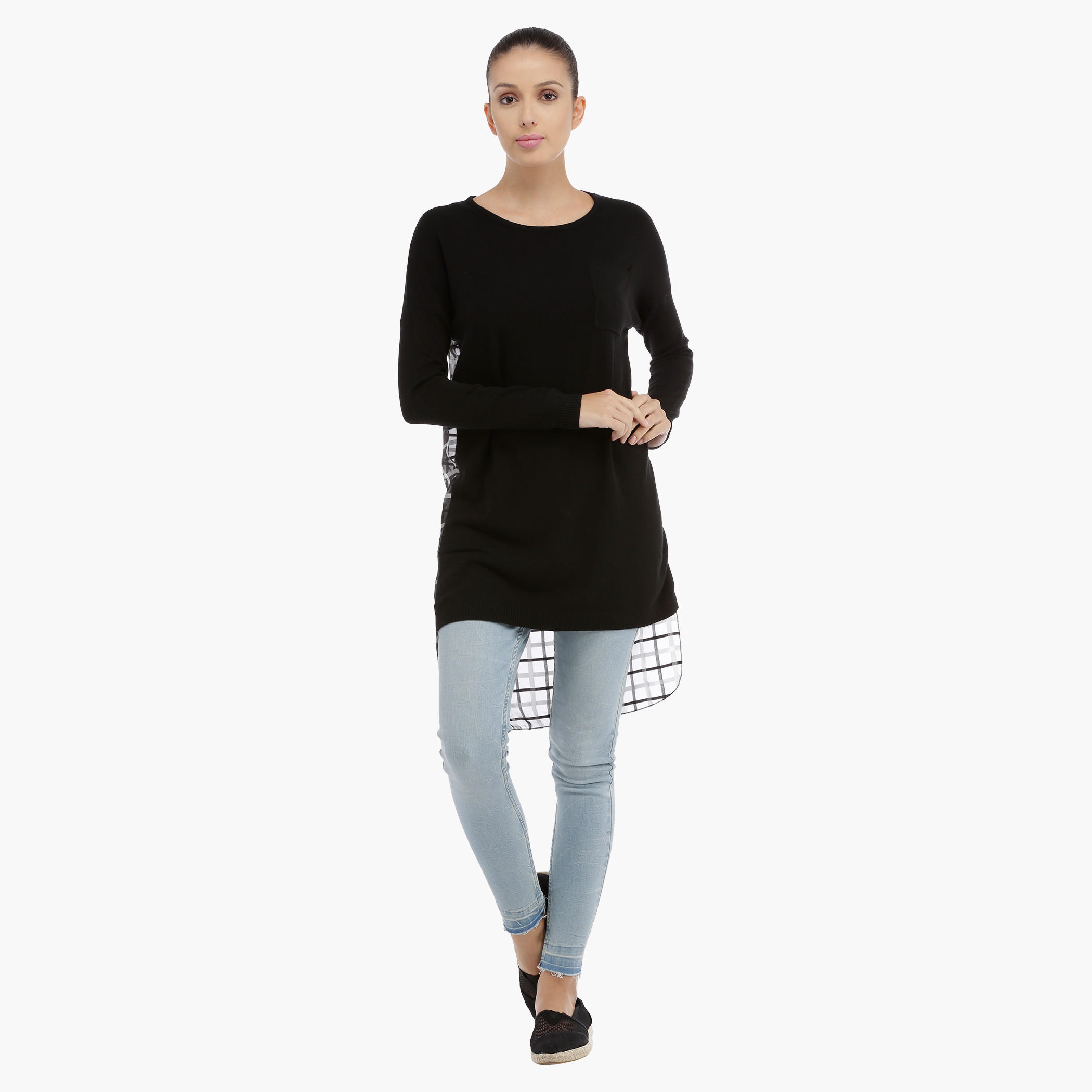 Long Sleeves Tunic with High Low Hem-women-clothing-shirtsandblouses-blouses-image-5