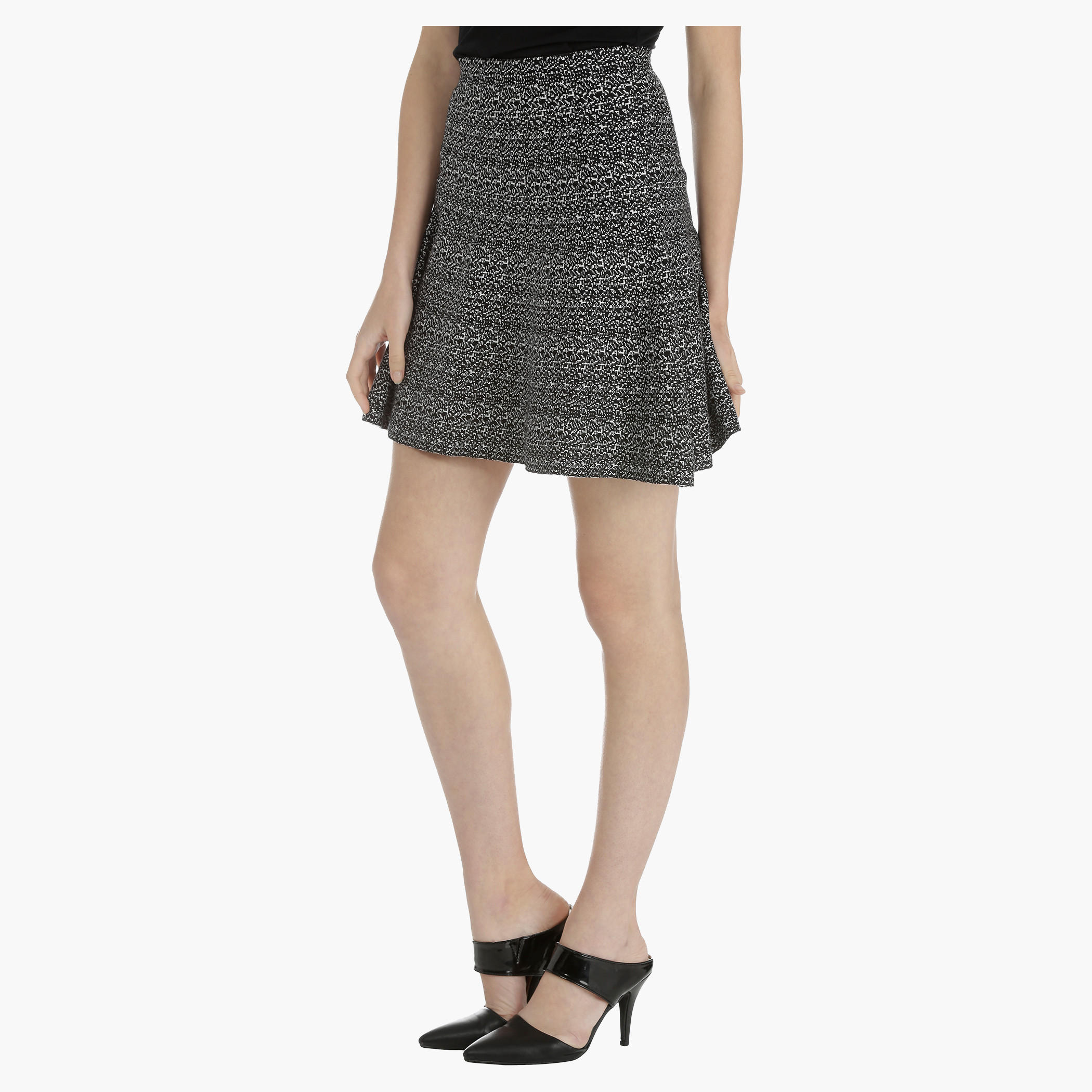 Printed Skirt with elasticised waistband-women-clothing-bottoms-skirts-image-3