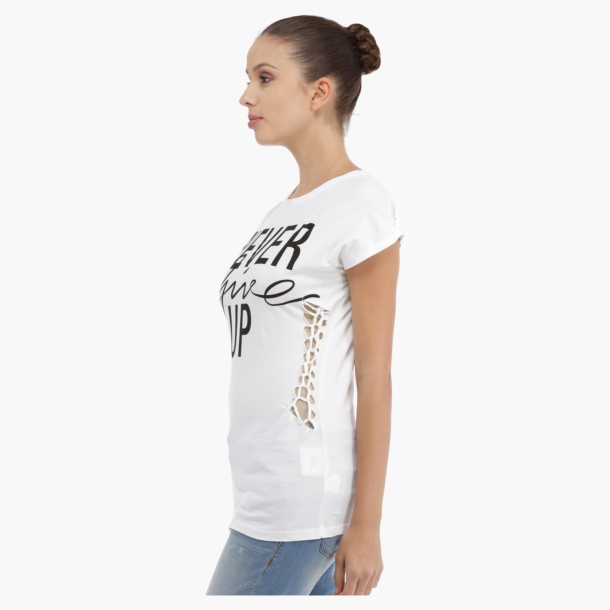 Cotton Printed Top with Braid Detailing-women-clothing-tshirts-image-3