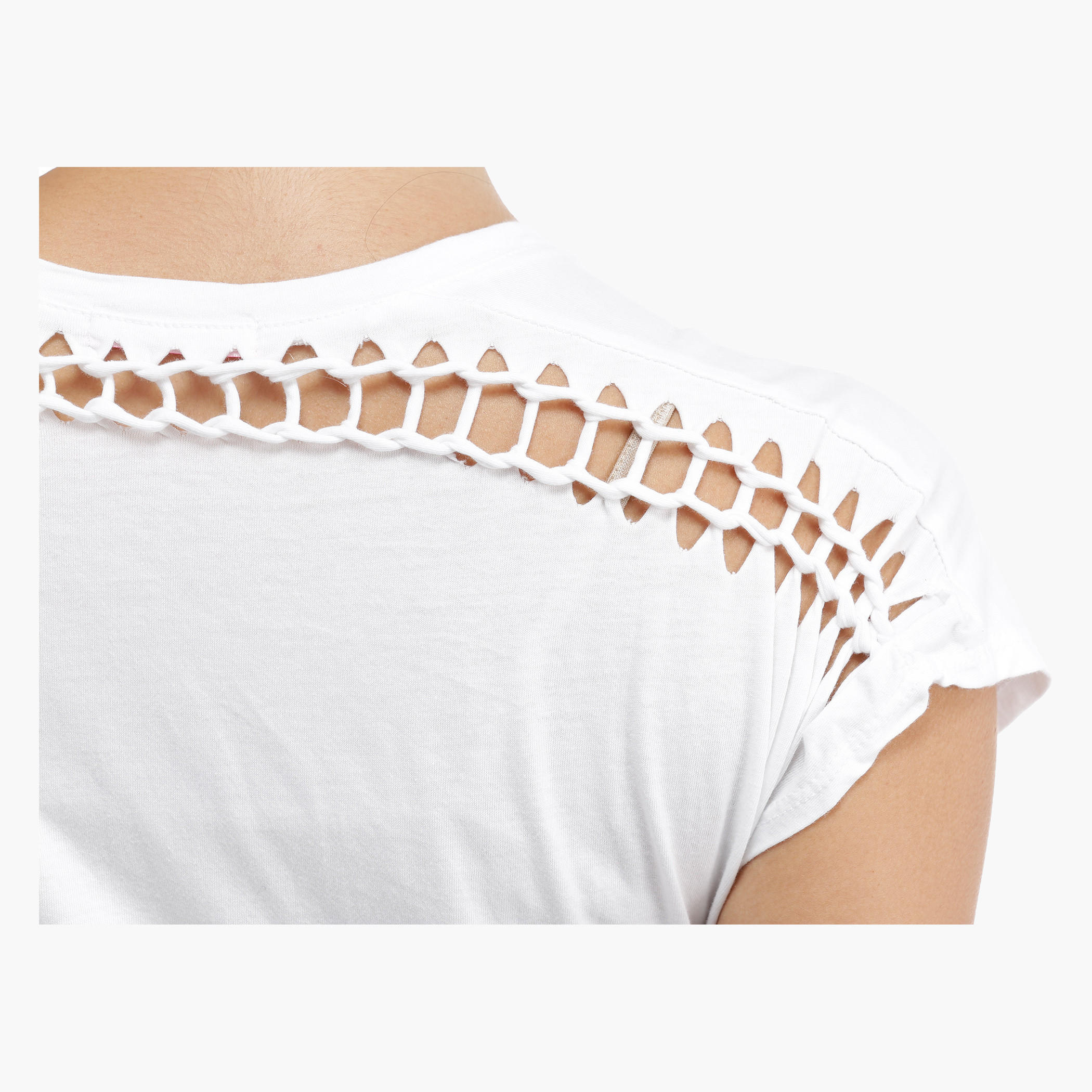 Cotton Printed Top with Braid Detailing-women-clothing-tshirts-image-2