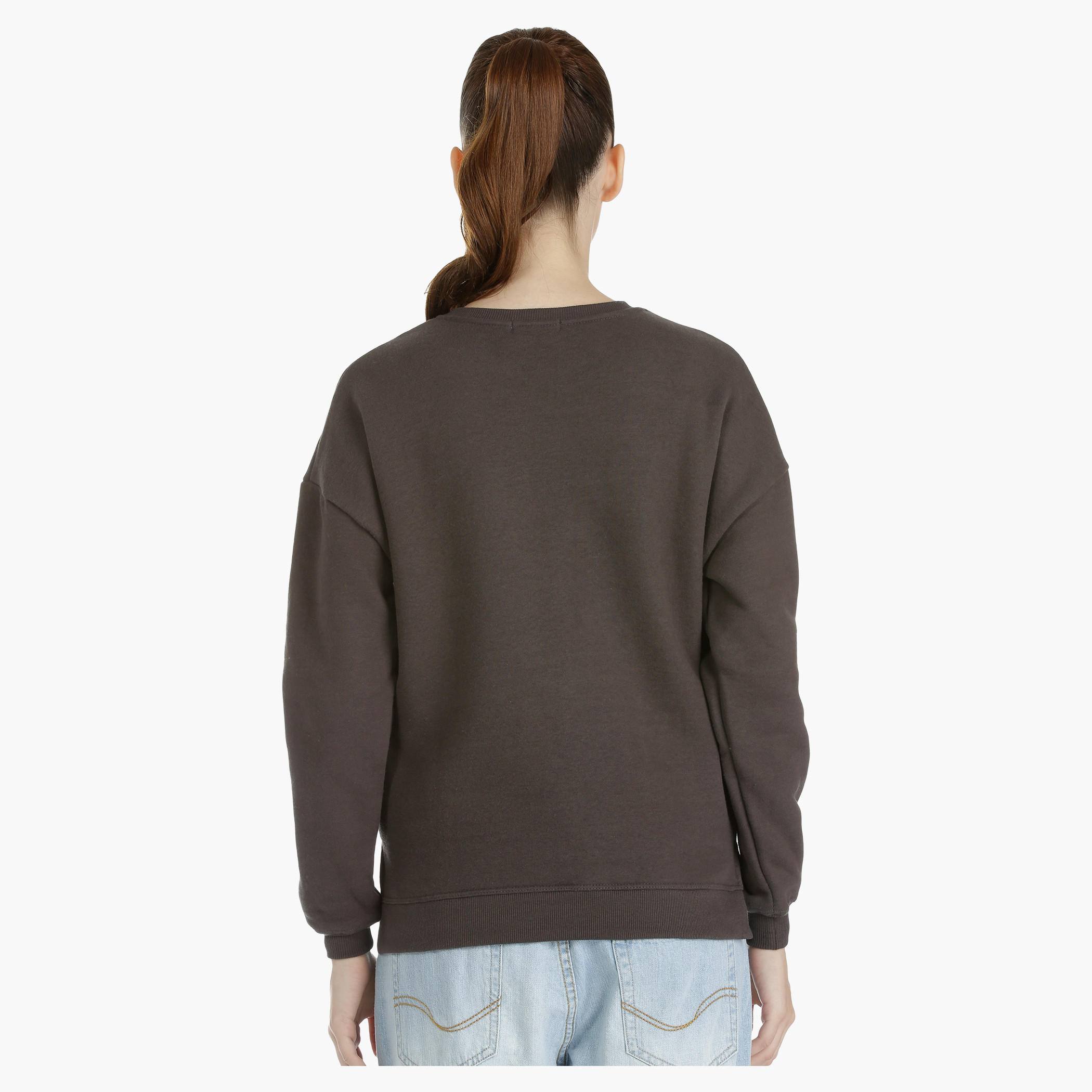 Long Sleeves Sweatshirt with Badge Appliques-women-winterwear-hoodiesandsweatshirts-sweatshirts-image-2
