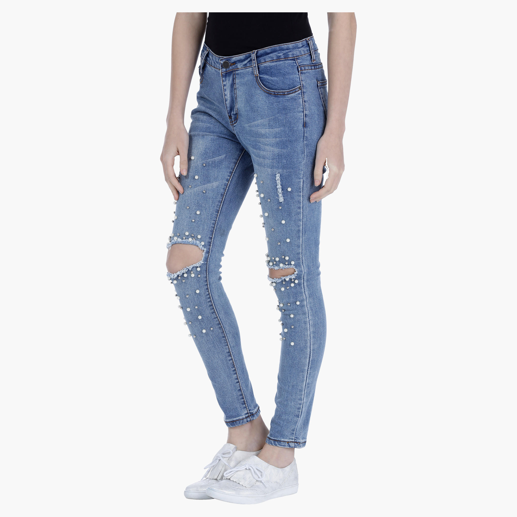 Distressed Jeans with Embellishments-women-clothing-bottoms-jeans-image-3