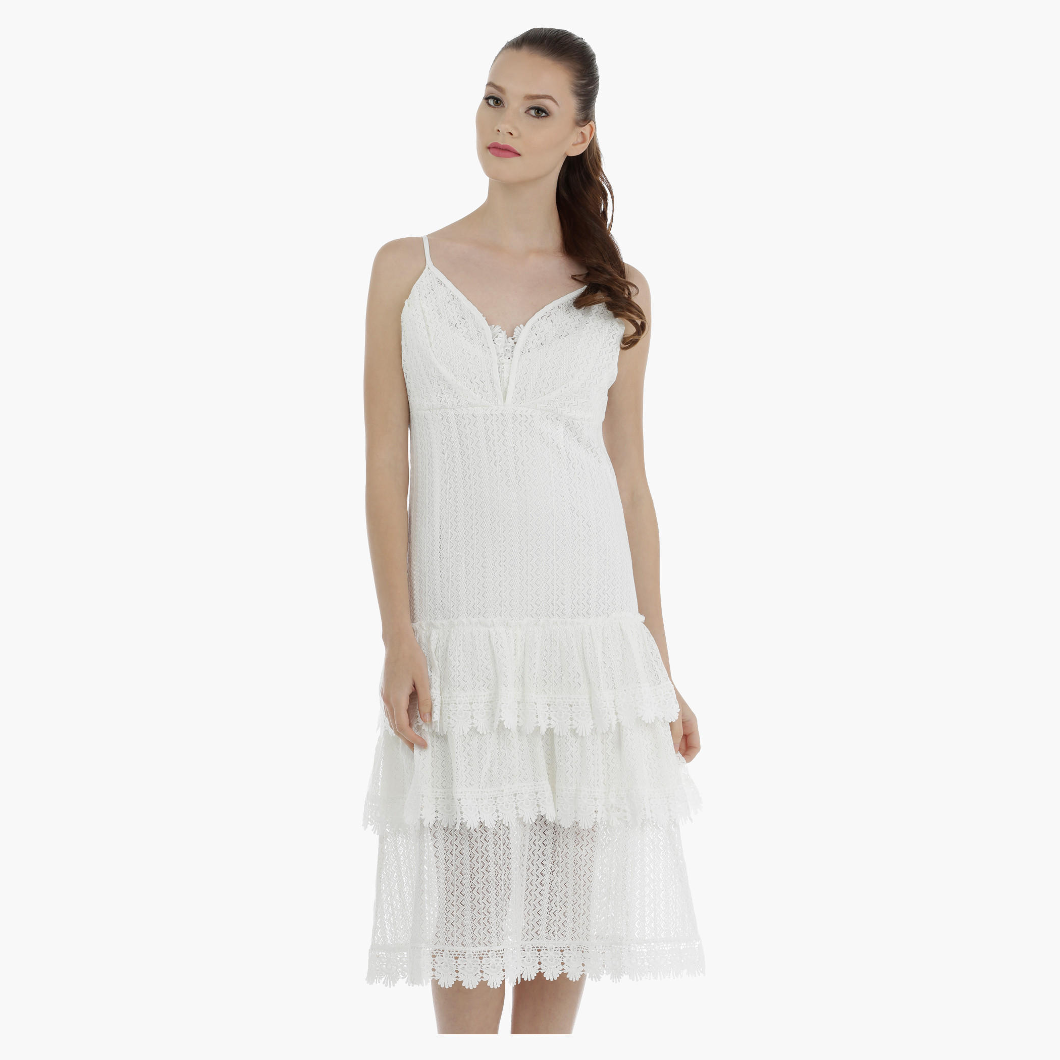 Lace Dress with Frills-women-clothing-dresses-image-1