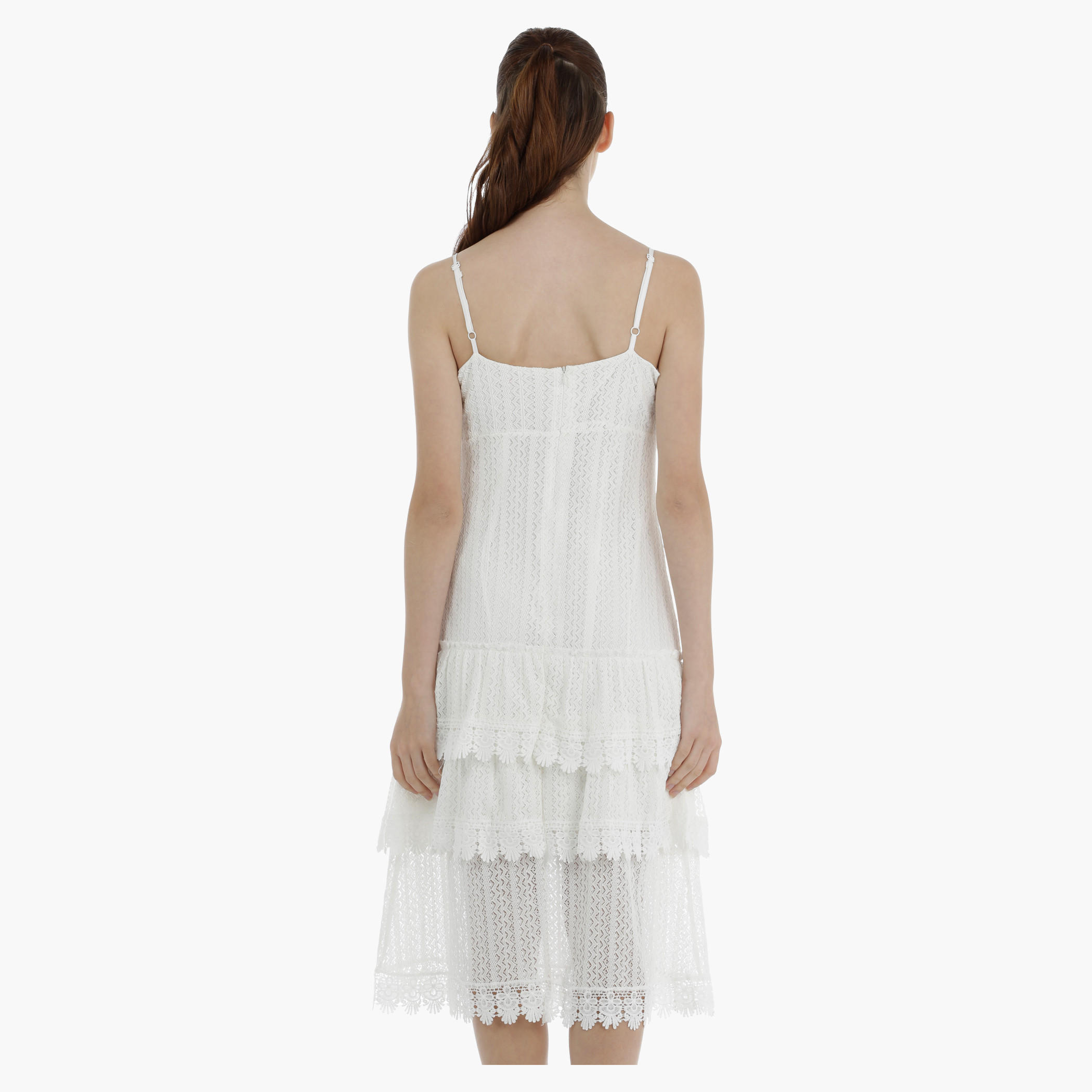 Lace Dress with Frills-women-clothing-dresses-image-2