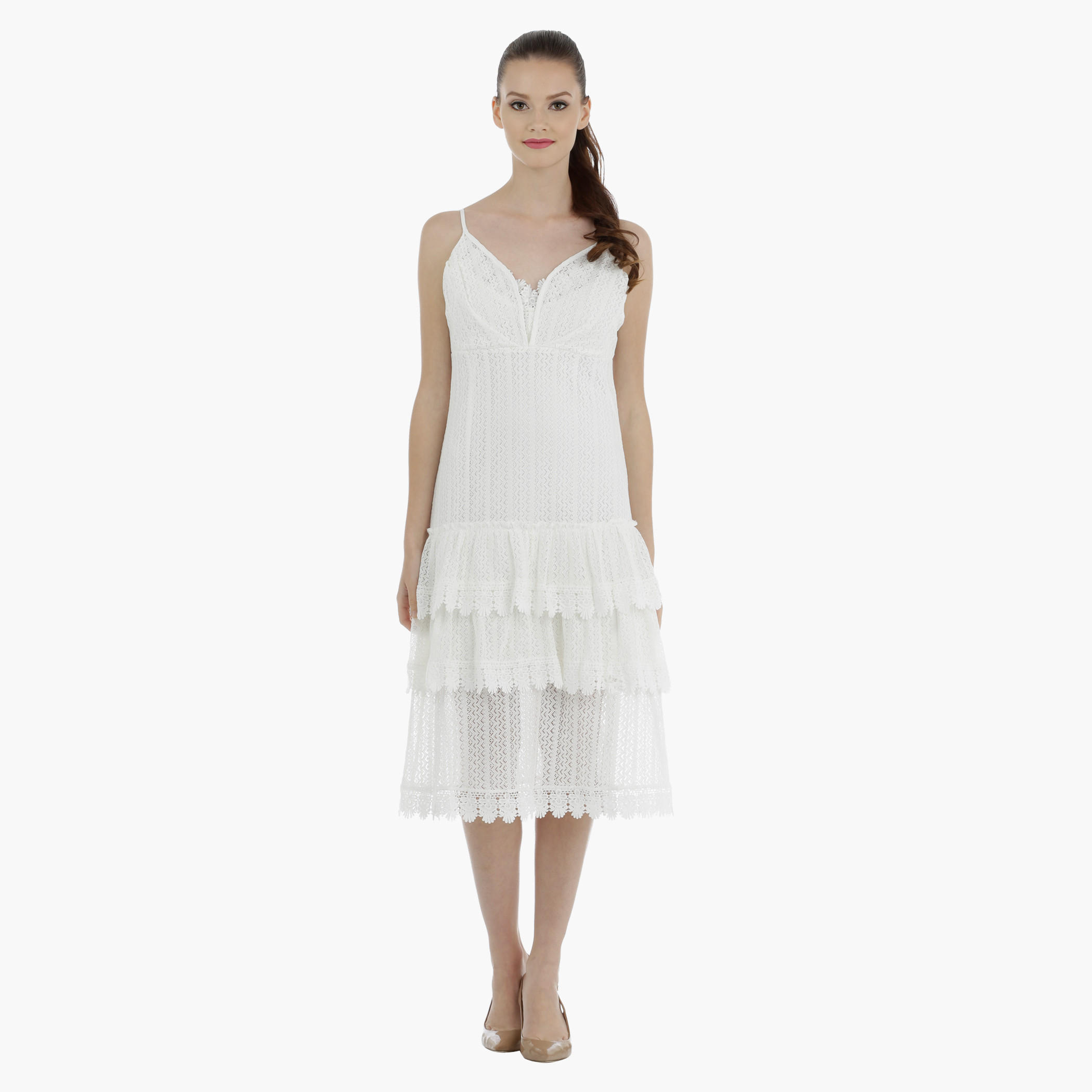 Lace Dress with Frills-women-clothing-dresses-image-5