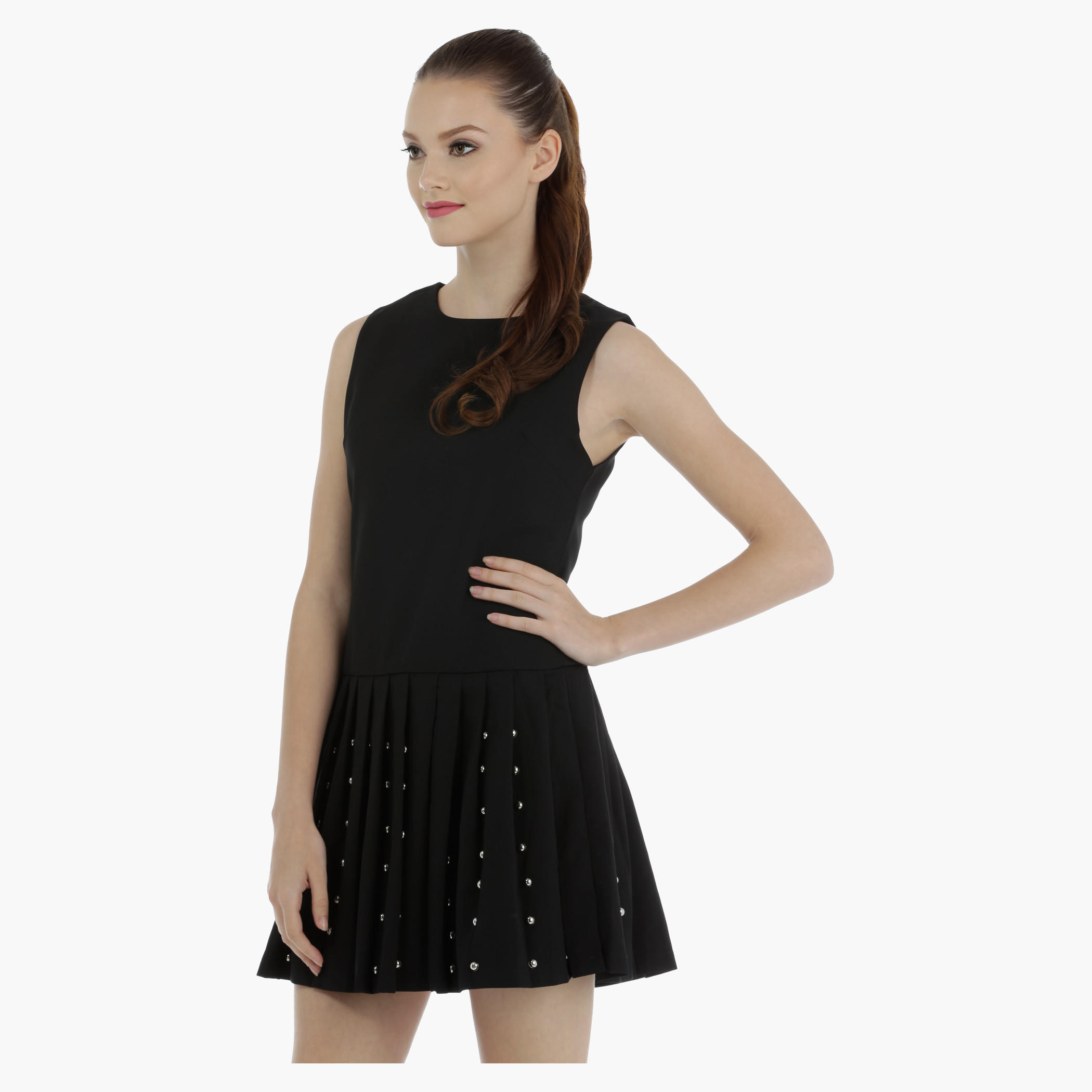 Sleeveless Dress with pleats-women-clothing-dresses-image-3