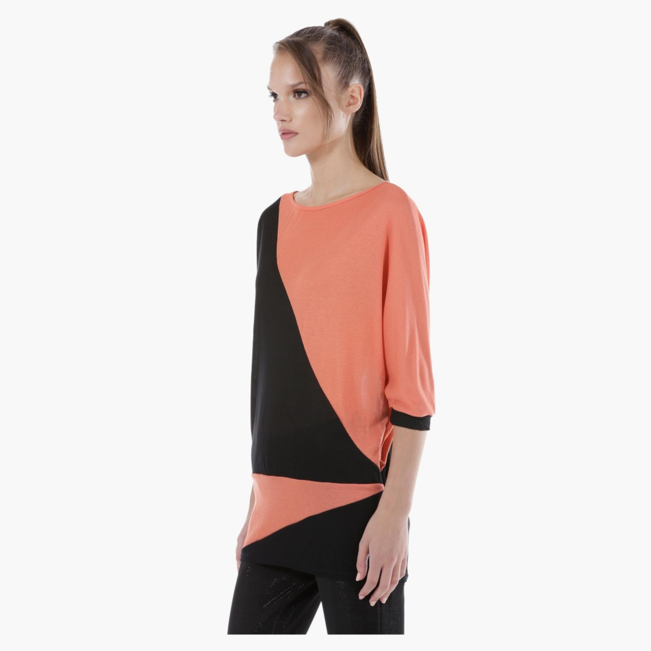 Dual-Tone Box Top-women-clothing-shirtsandblouses-blouses-image-3