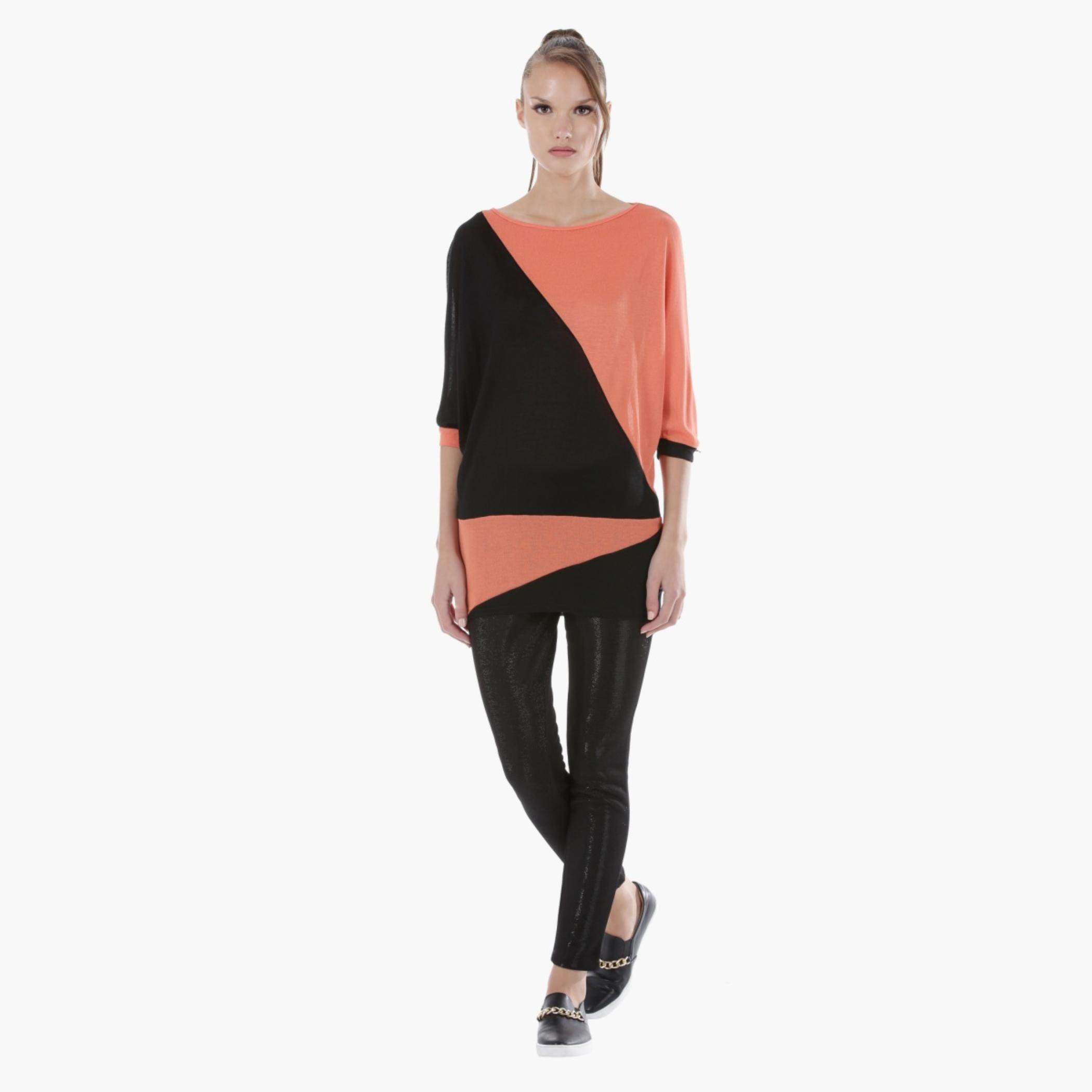 Dual-Tone Box Top-women-clothing-shirtsandblouses-blouses-image-1