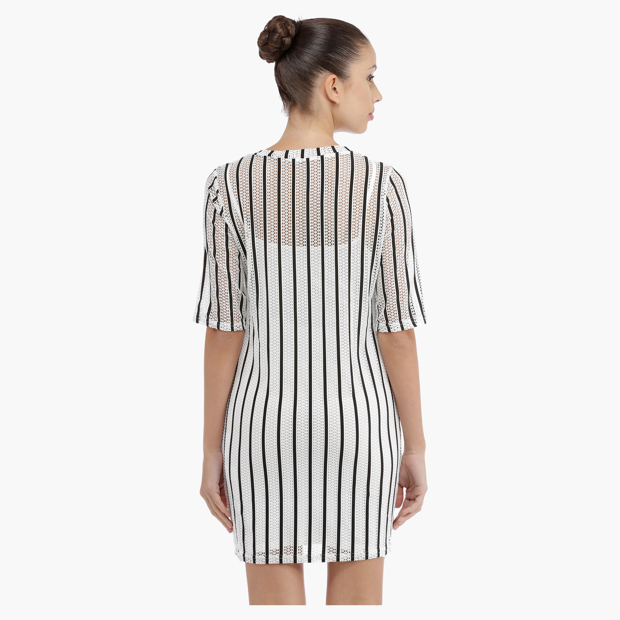 Striped Lace Dress-women-clothing-dresses-image-2