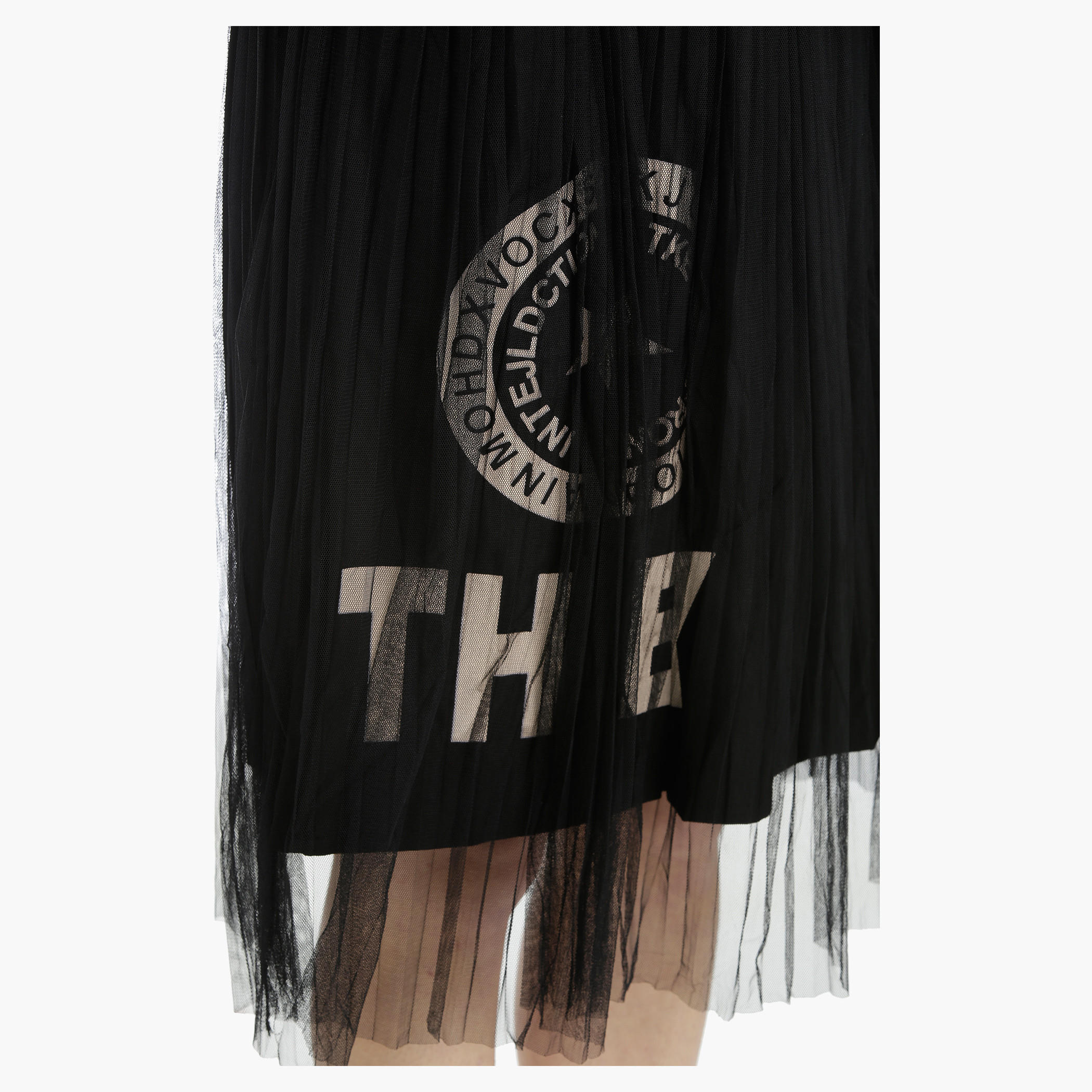 Printed Skirt with Mesh Overlay-women-clothing-bottoms-skirts-image-4