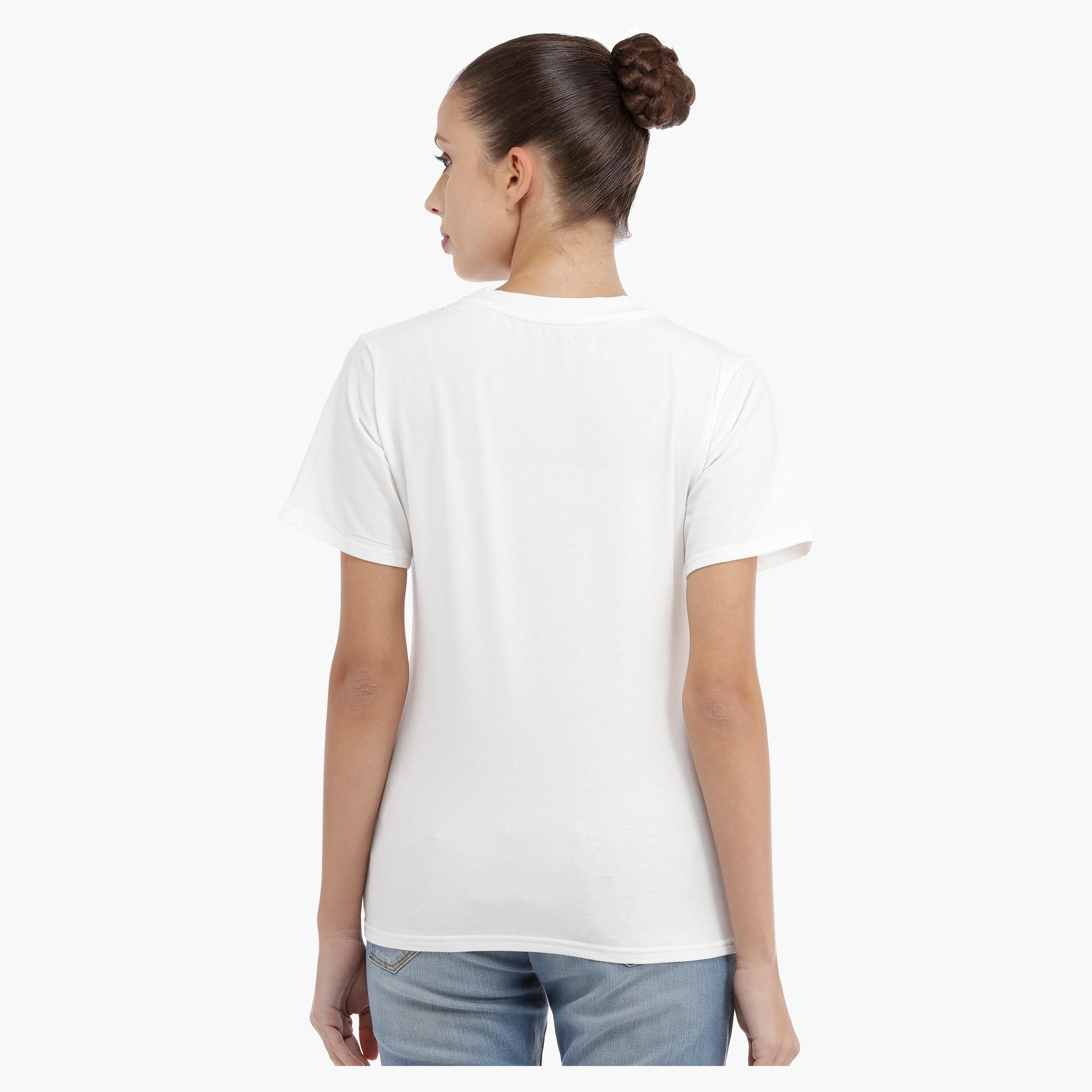 Short Sleeves T-Shirt with Patch Applique-women-clothing-tshirts-image-4