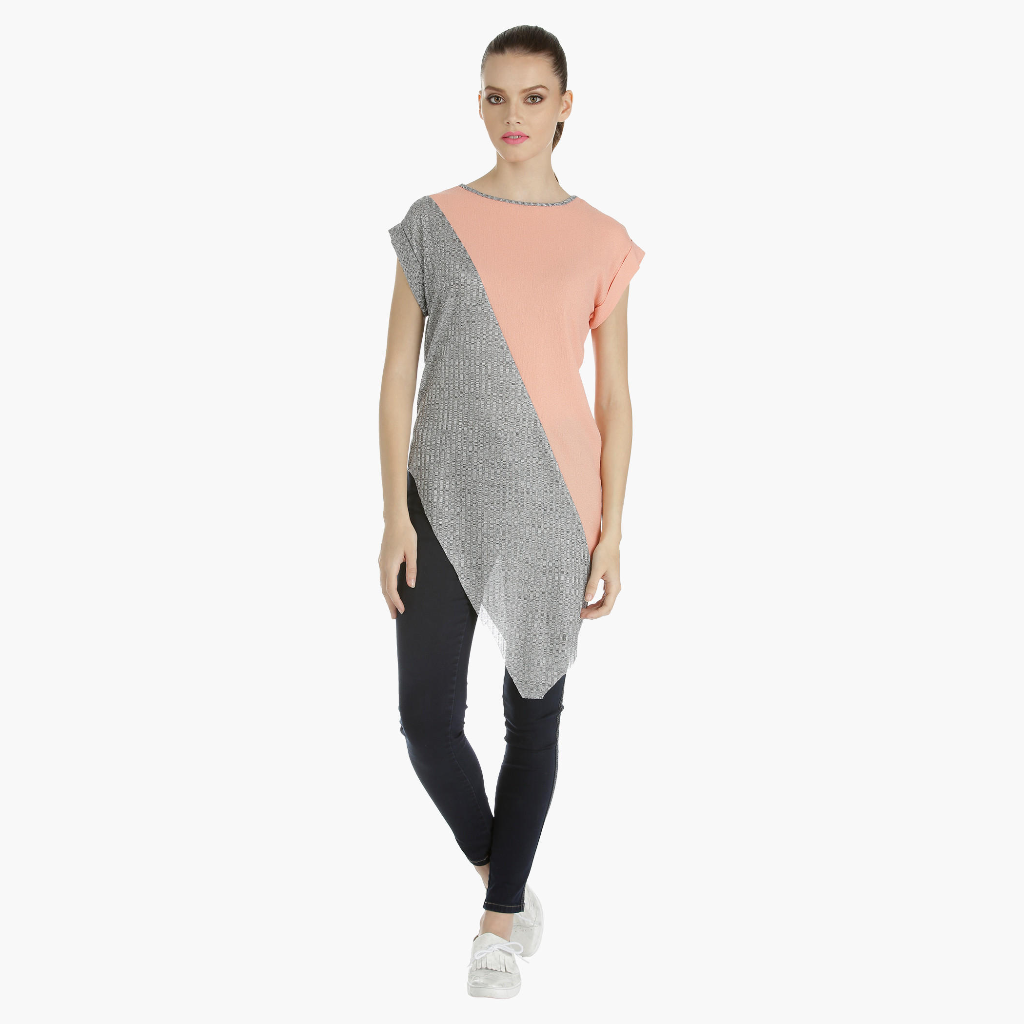 Asymmetrical Top with Cap Sleeves-women-clothing-shirtsandblouses-blouses-image-4