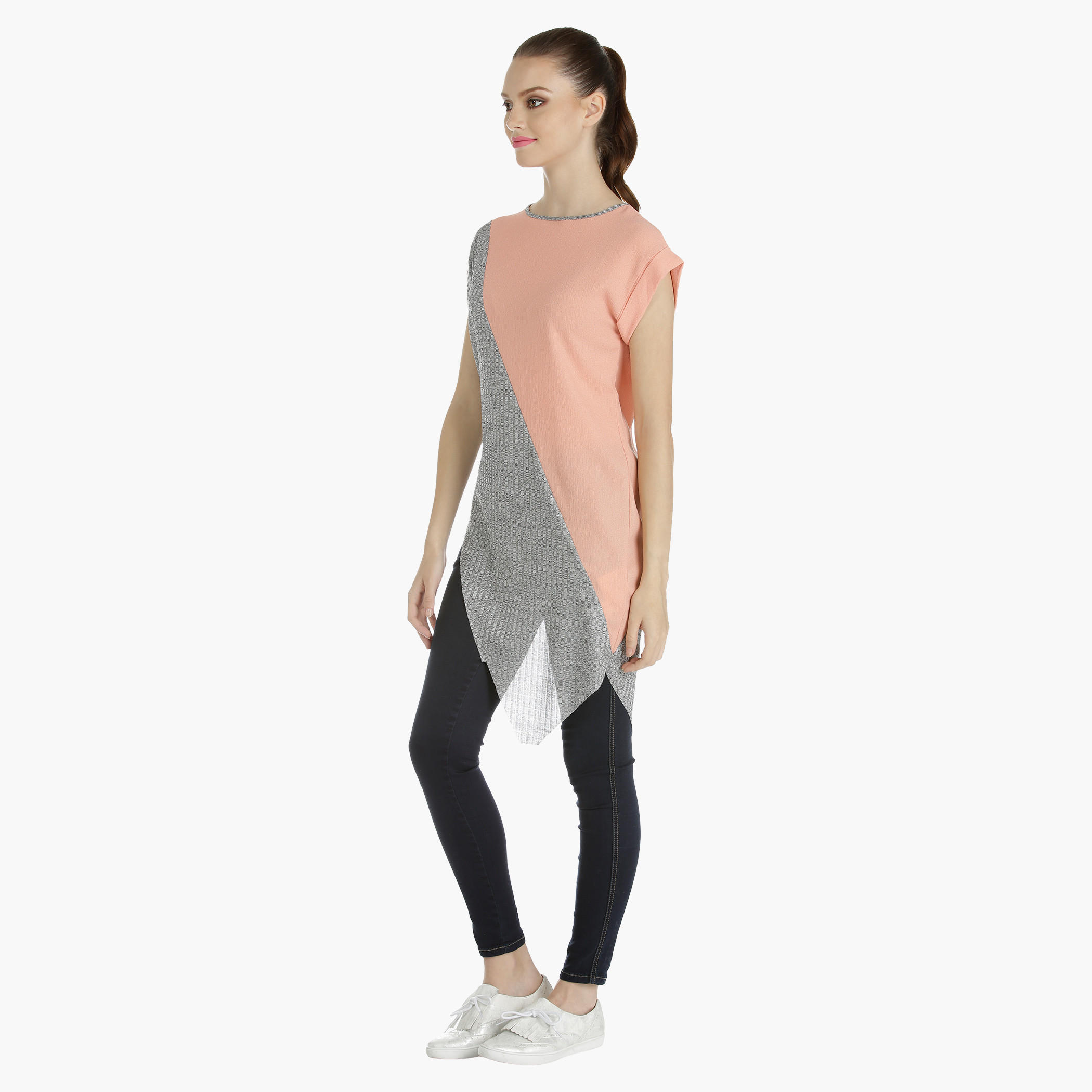 Asymmetrical Top with Cap Sleeves-women-clothing-shirtsandblouses-blouses-image-2