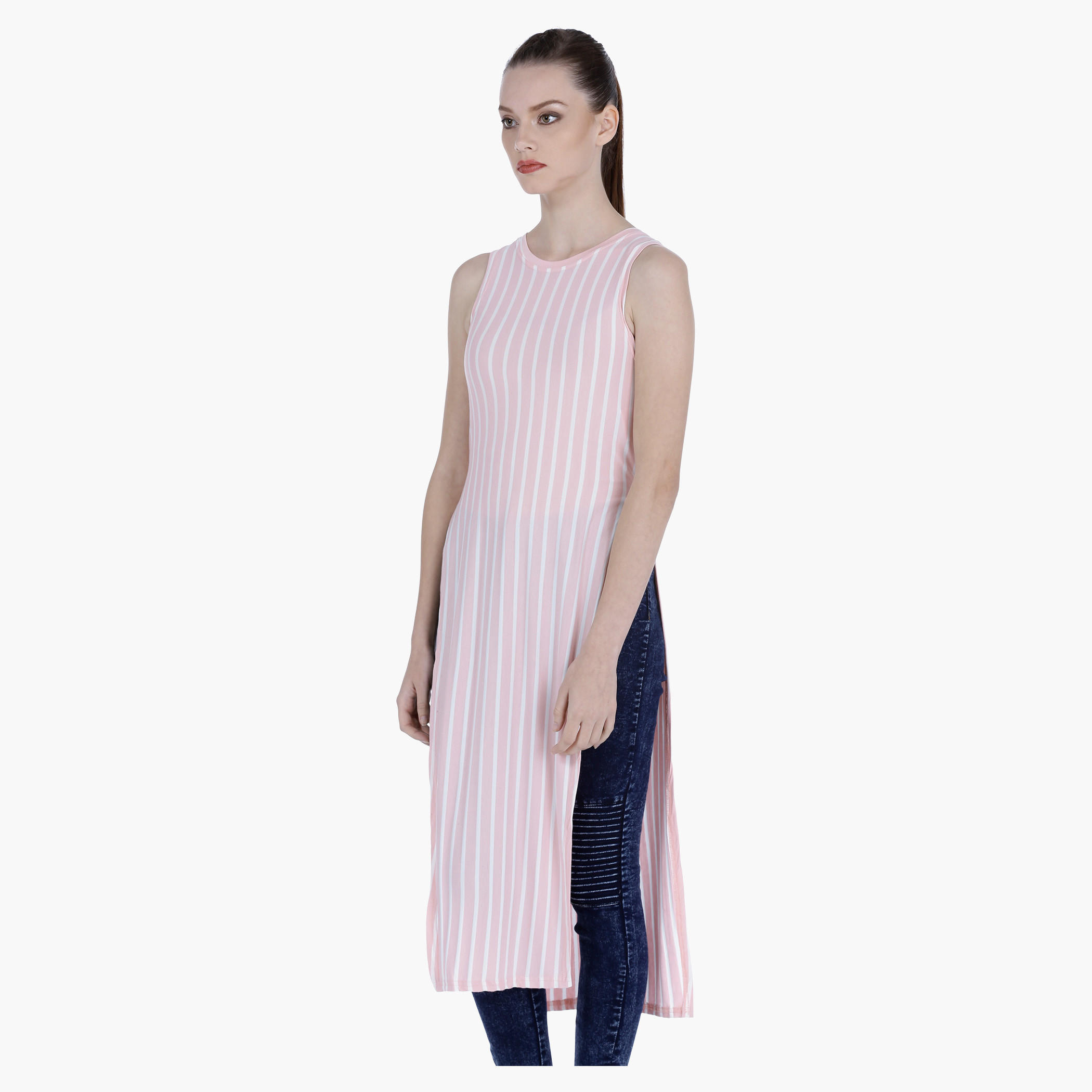 Striped Sleeveless Tunic with Side Slits-women-clothing-shirtsandblouses-blouses-image-3