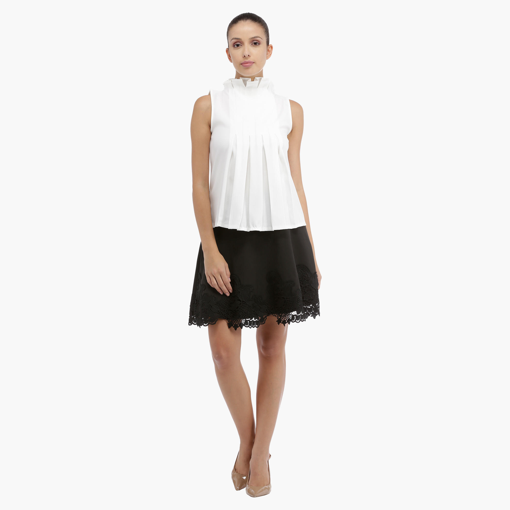 Sleeveless Pleated Top with Back Zip-women-clothing-shirtsandblouses-blouses-image-5