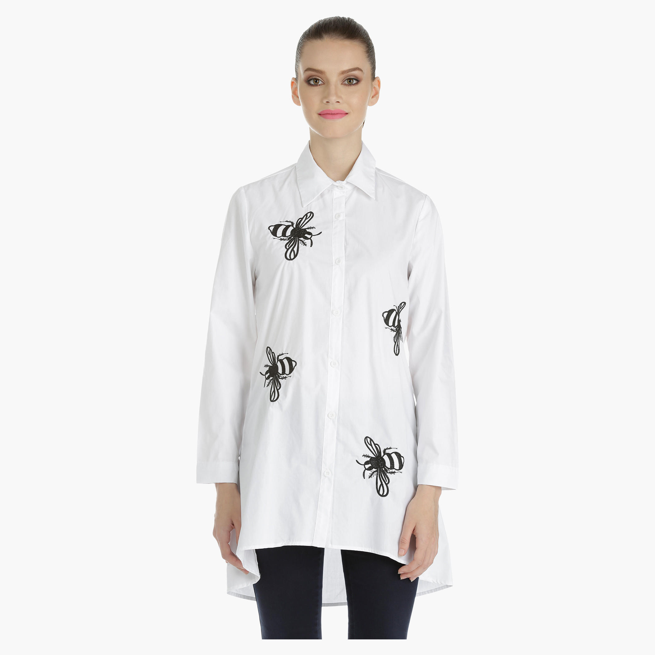 Embroidered Shirt with Long Sleeves-women-clothing-shirtsandblouses-blouses-image-1