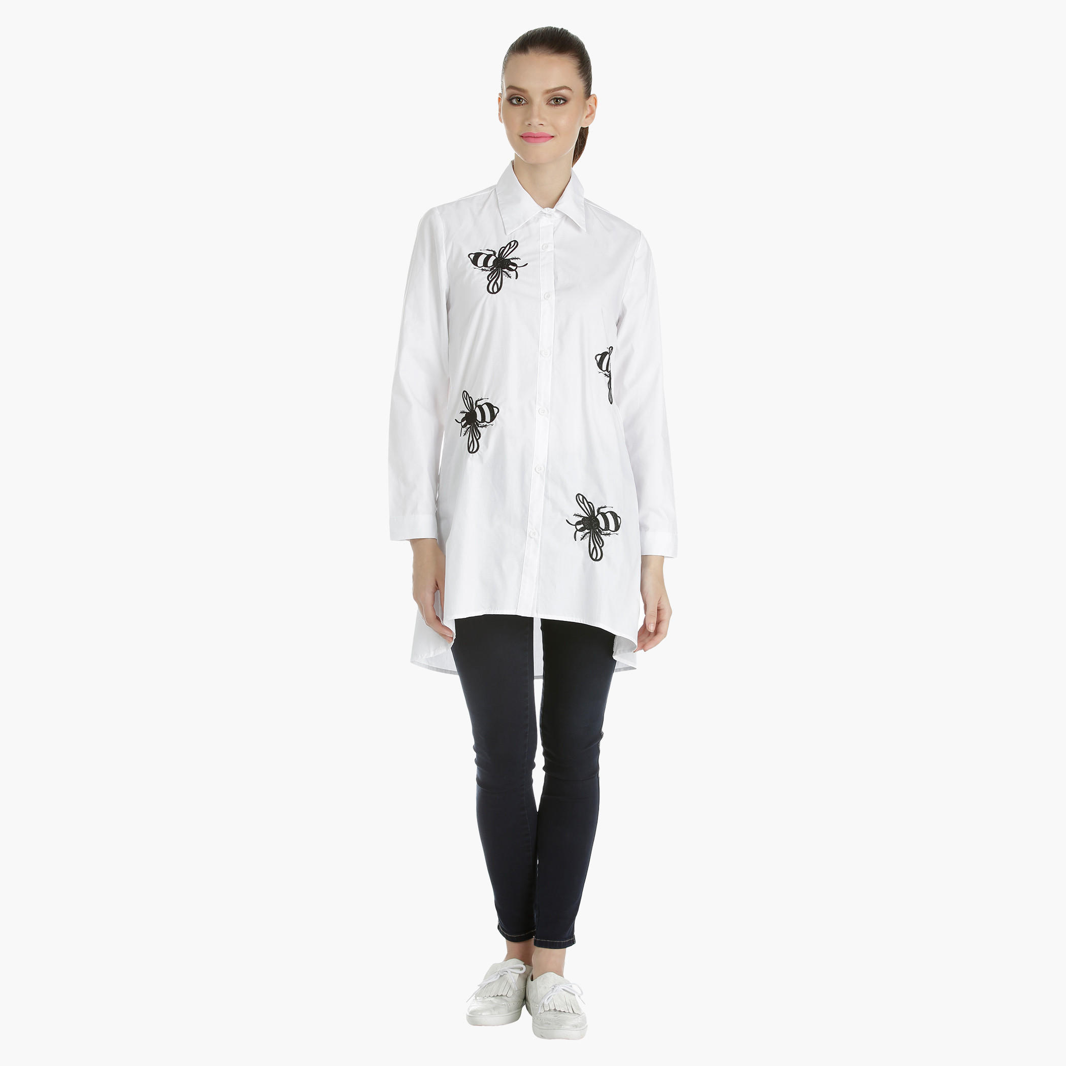 Embroidered Shirt with Long Sleeves-women-clothing-shirtsandblouses-blouses-image-1