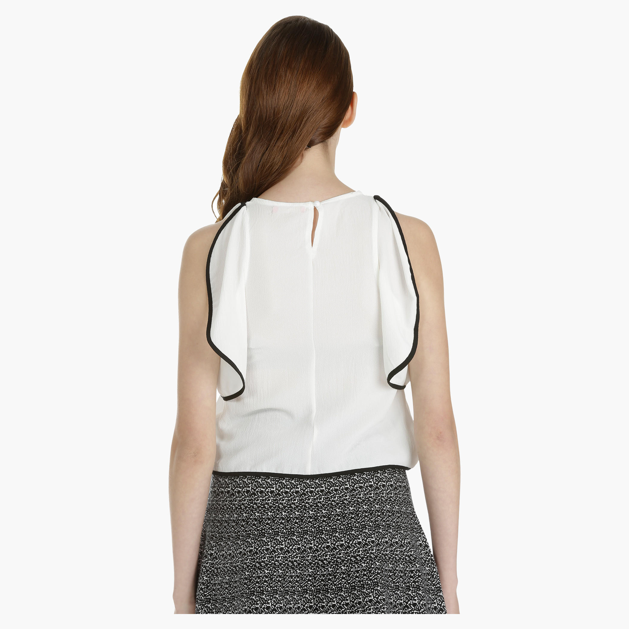 Woven Top with Piping Detail-women-clothing-shirtsandblouses-blouses-image-2