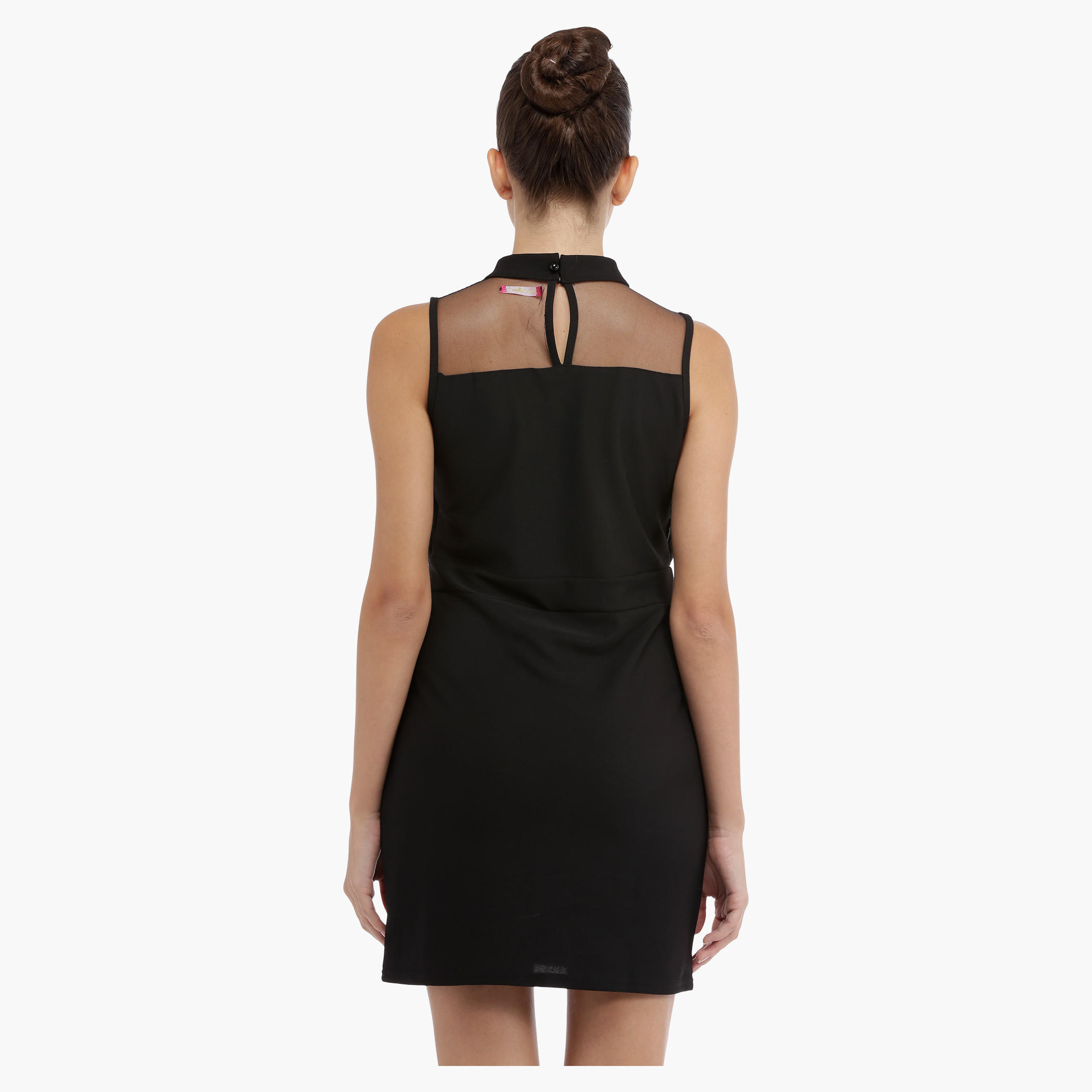Sleeveless Dress with Mesh Panel-women-clothing-dresses-image-2
