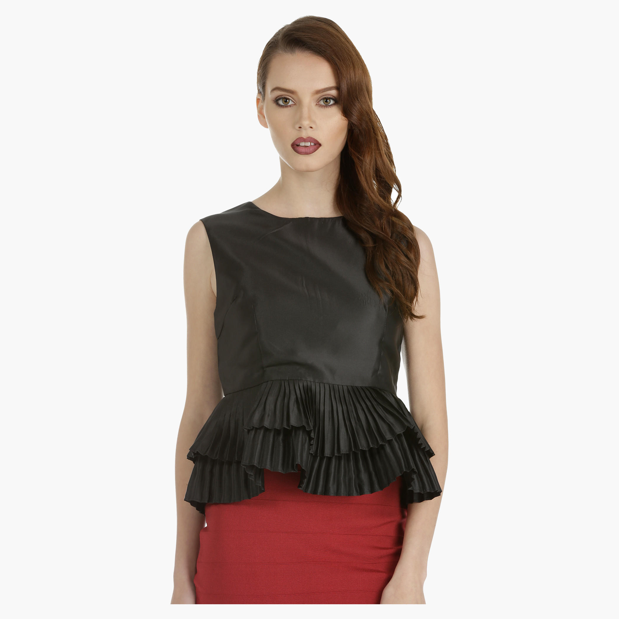 Peplum Top with Pleated Hem-women-clothing-shirtsandblouses-blouses-image-5