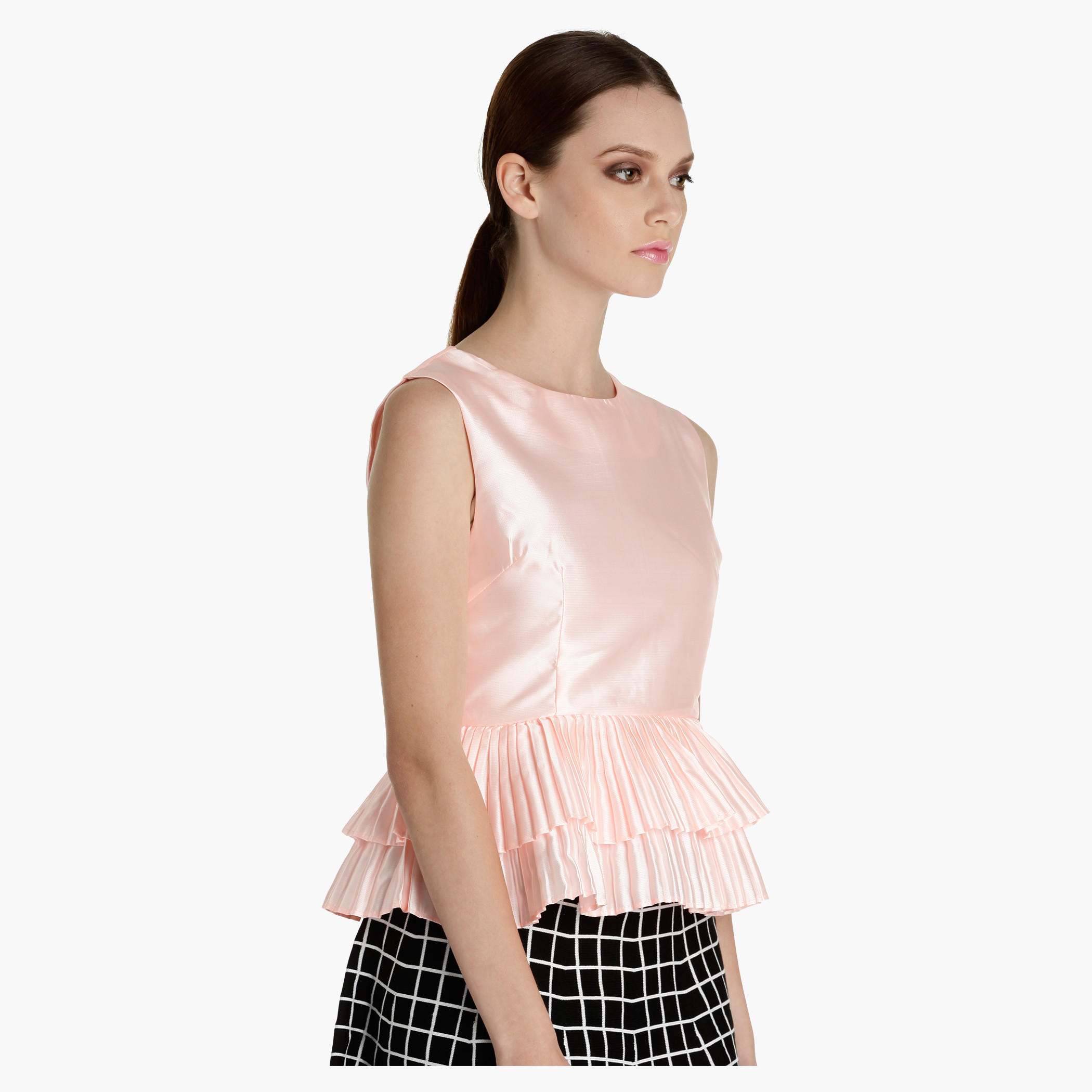 Sleeveless Top with Pleated Hem-women-clothing-shirtsandblouses-blouses-image-3