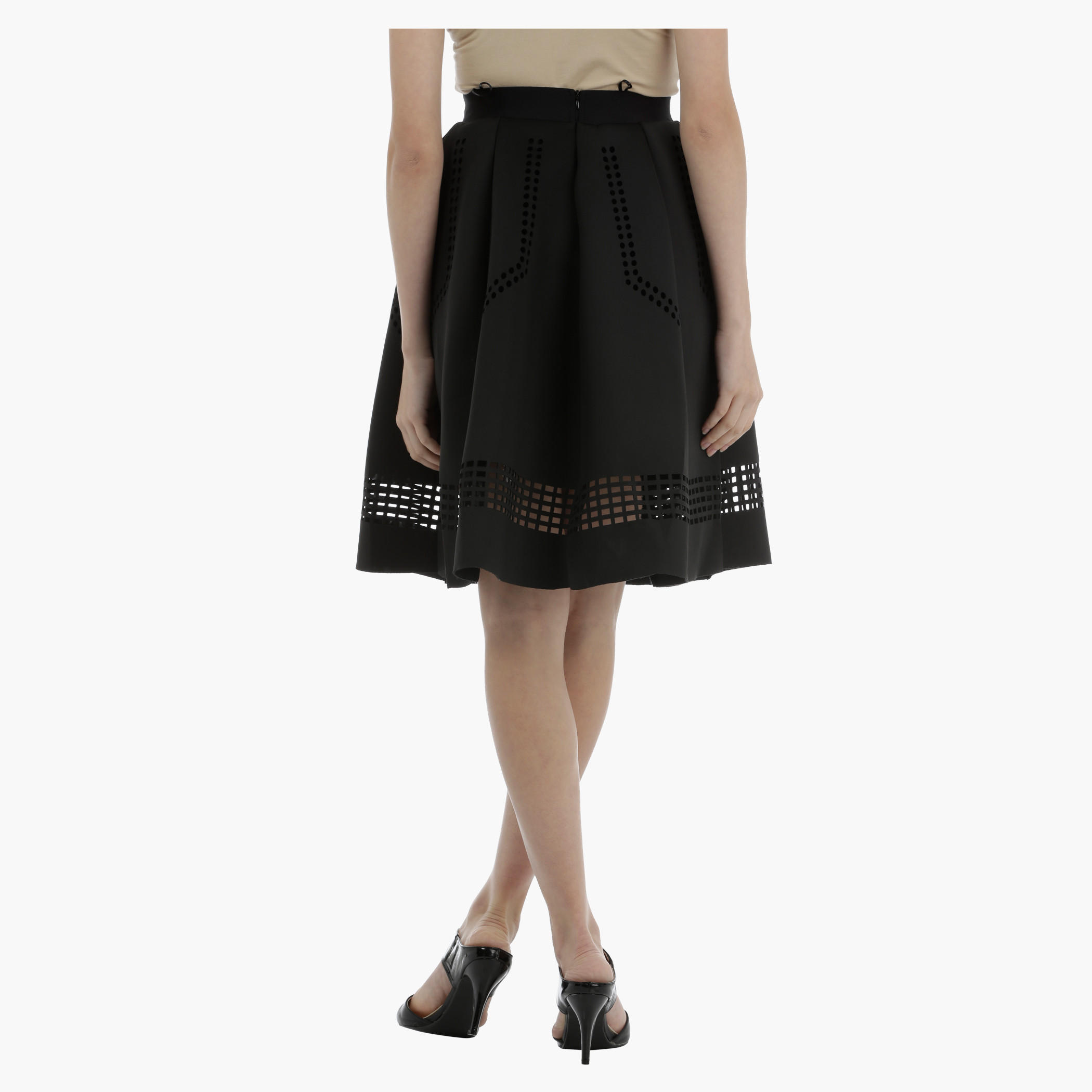 Mesh Skirt with elasticised Waistband-women-clothing-bottoms-skirts-image-2