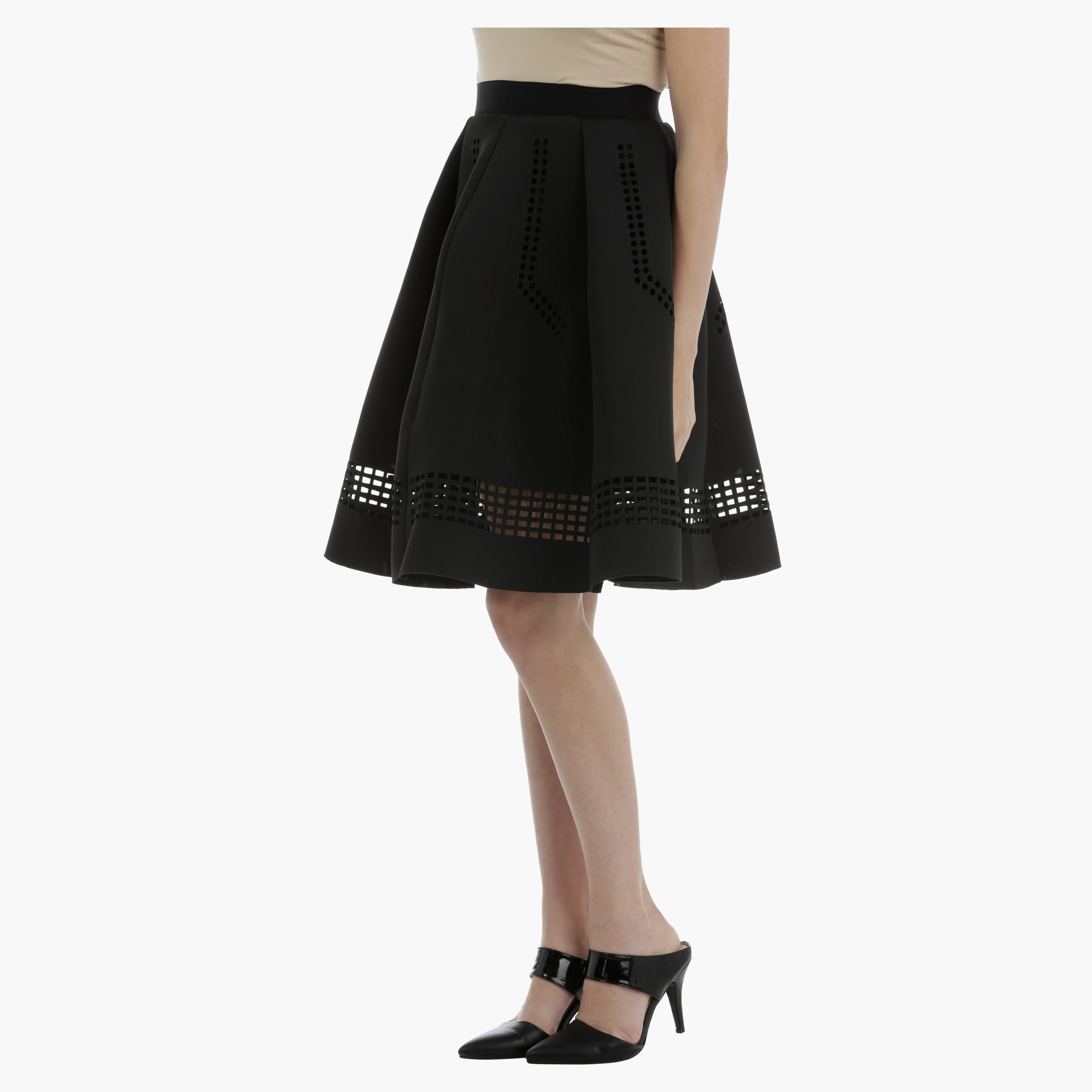 Mesh Skirt with elasticised Waistband-women-clothing-bottoms-skirts-image-3