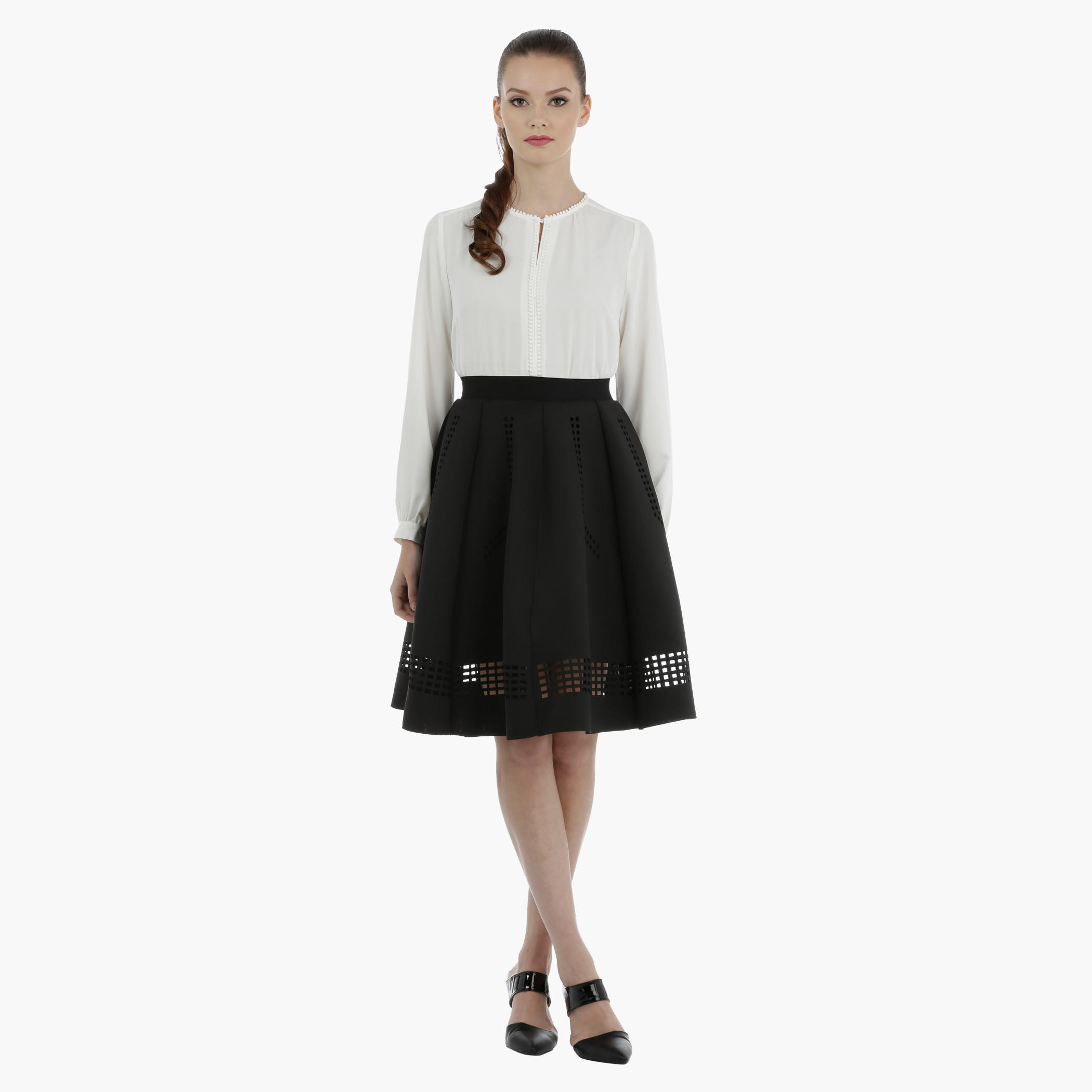 Mesh Skirt with elasticised Waistband-women-clothing-bottoms-skirts-image-5