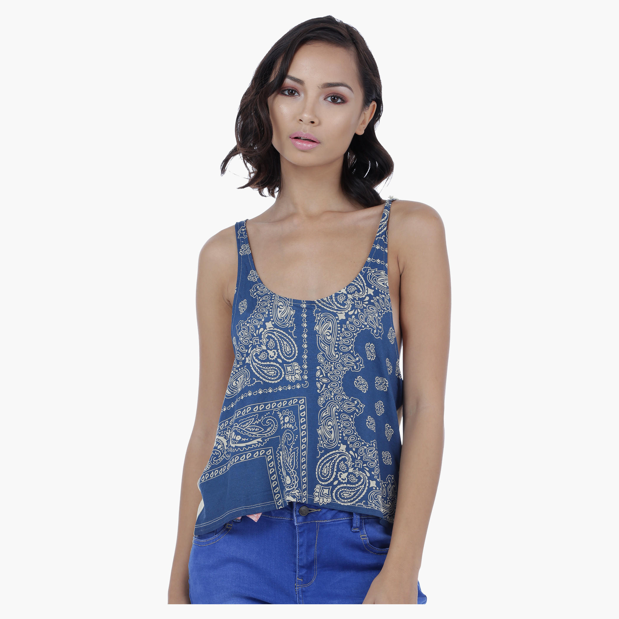 Rope Back Camisole Vest-women-clothing-tshirts-image-1
