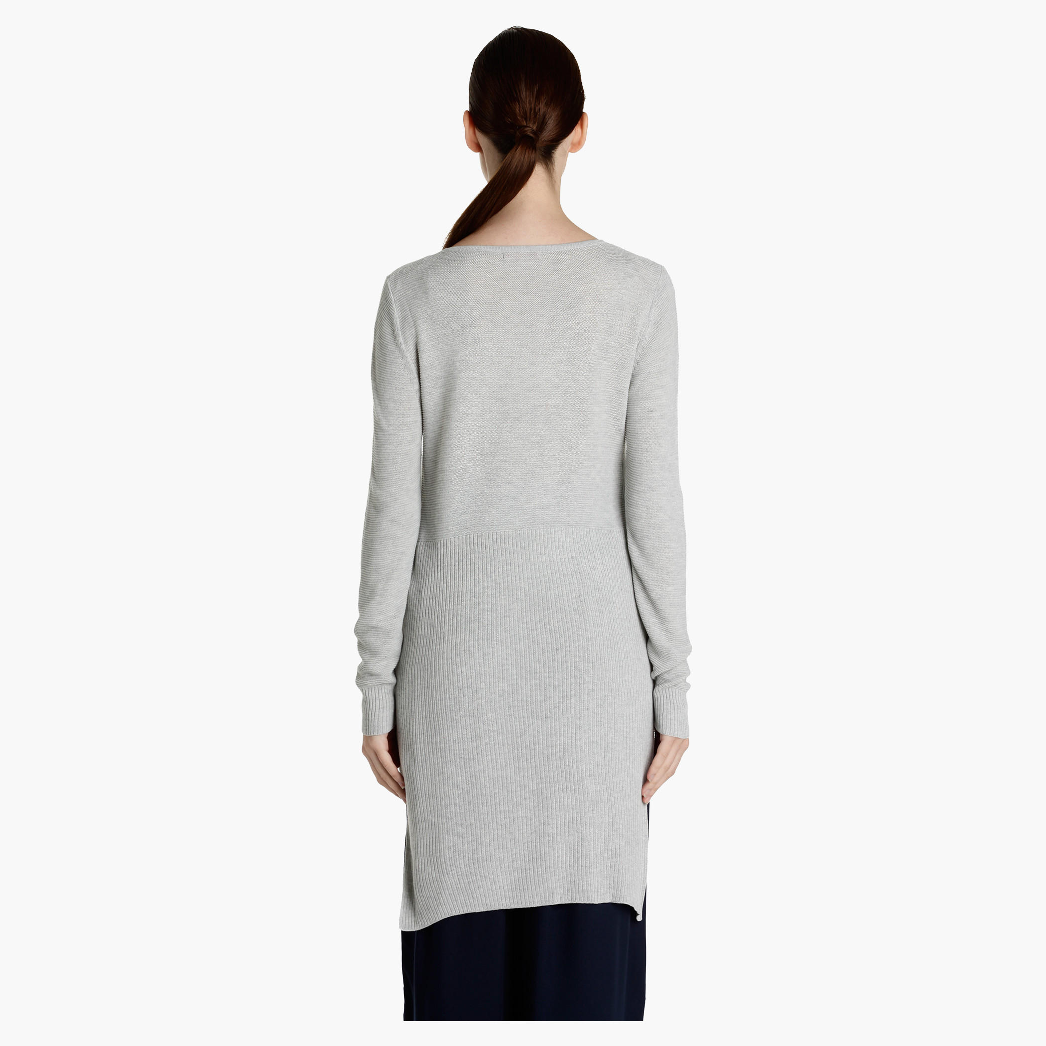 Ribbed Long Sweater with Side Slits-women-clothing-shirtsandblouses-blouses-image-4