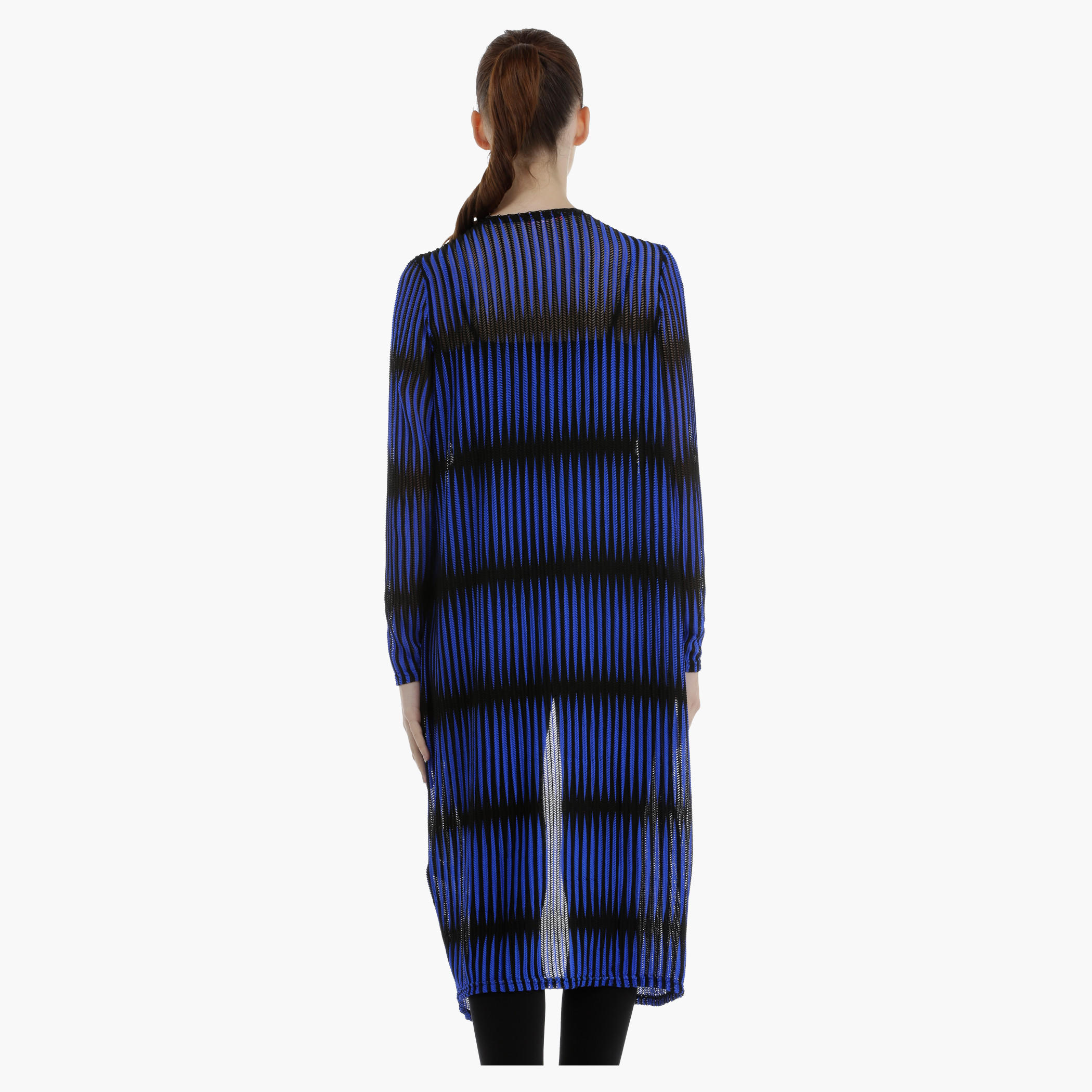 Striped Open Front Longline Shrug-women-clothing-shirtsandblouses-blouses-image-2