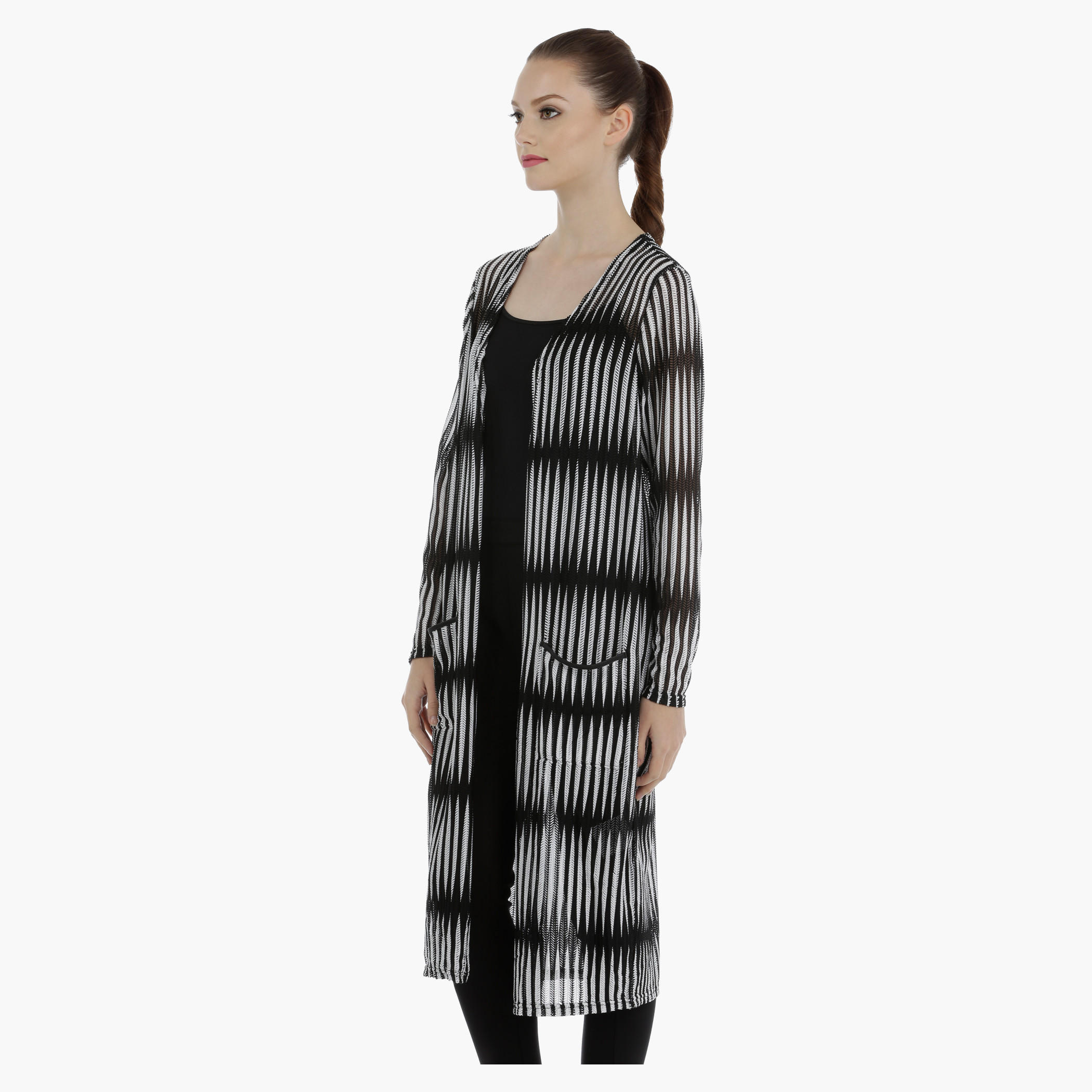 Striped Open Front Longline Shrug-women-clothing-shirtsandblouses-blouses-image-8