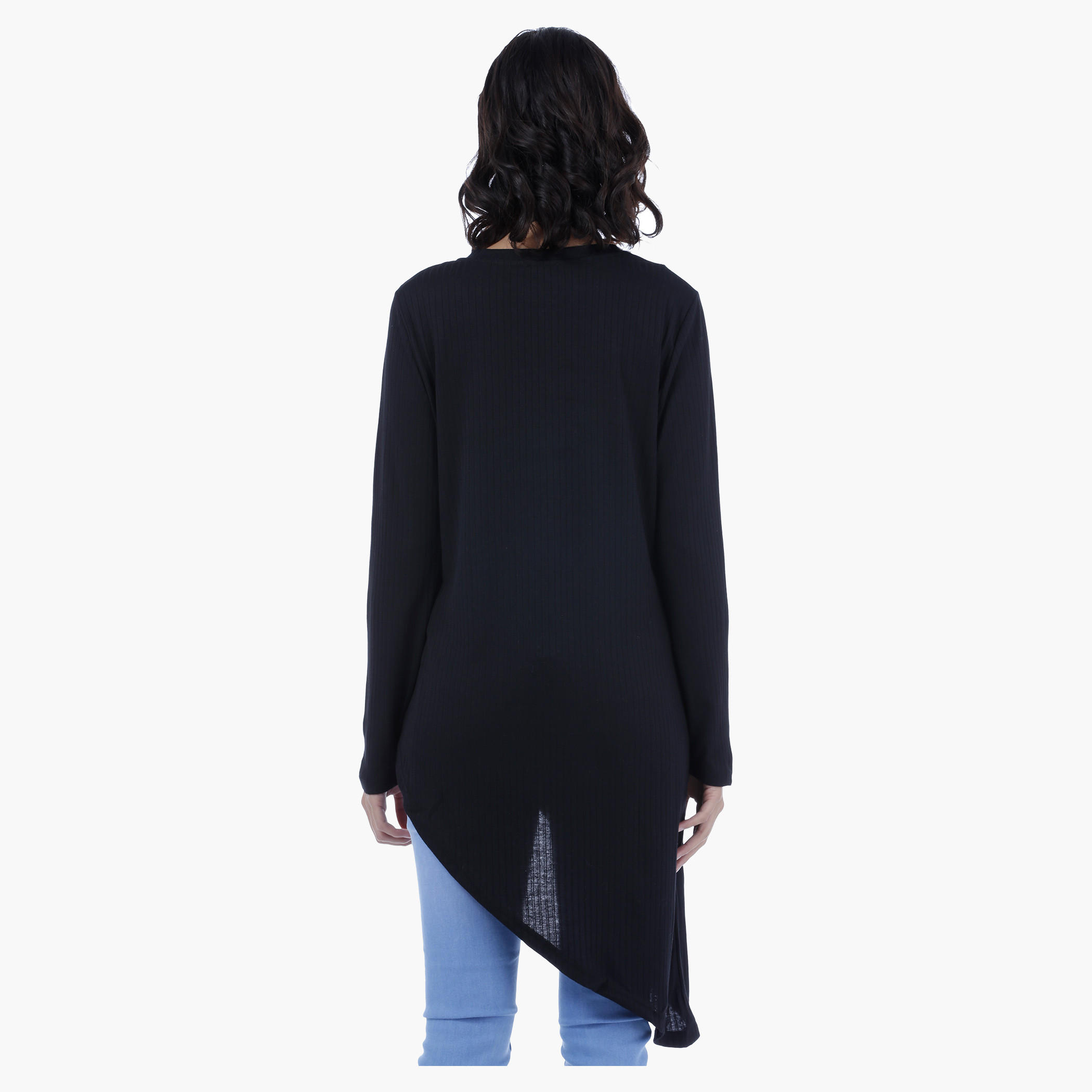 Asymmetrical Long Sleeves Tunic Top-women-clothing-tshirts-image-4