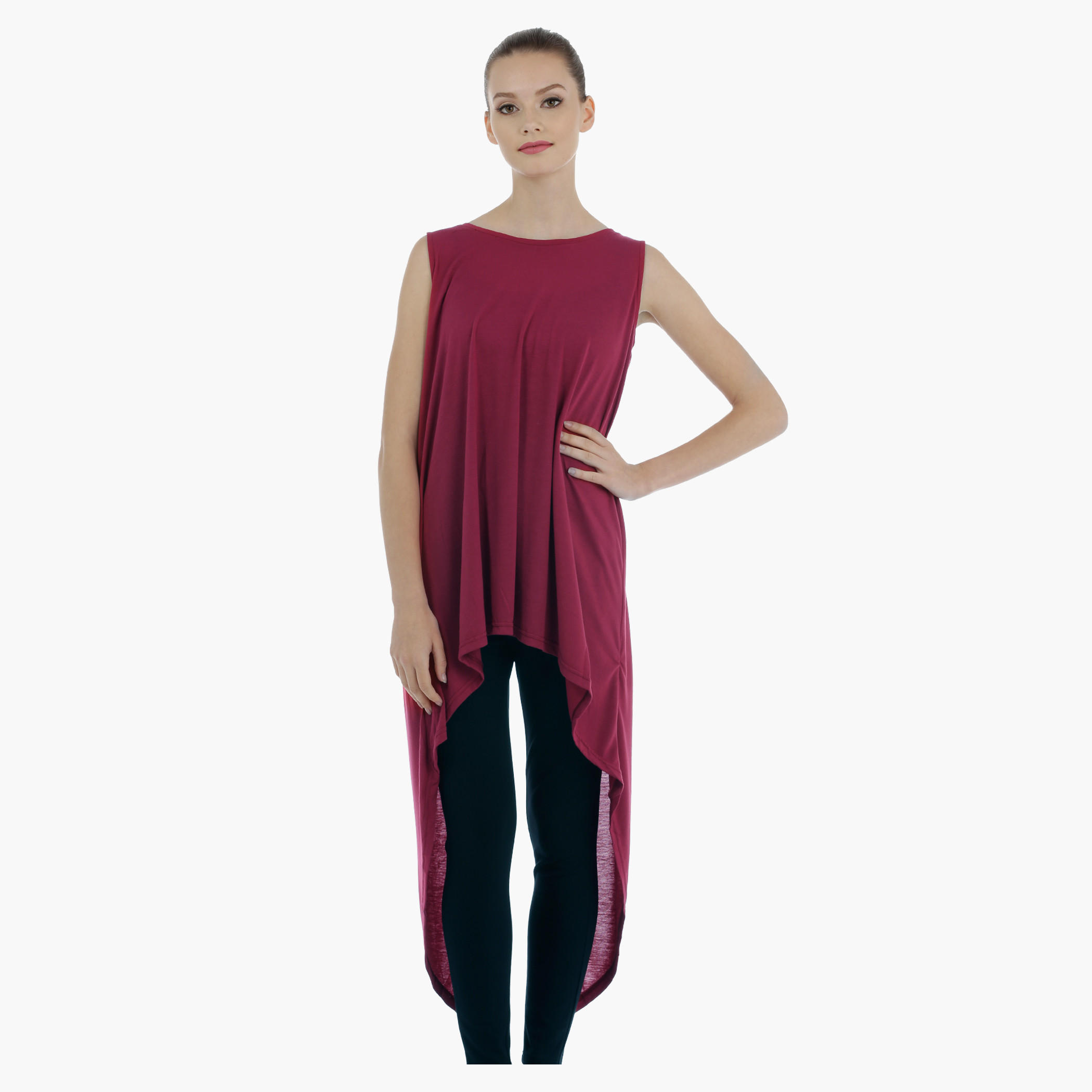 Sleeveless Top with Back Slit and Zip Closure-women-clothing-shirtsandblouses-blouses-image-5