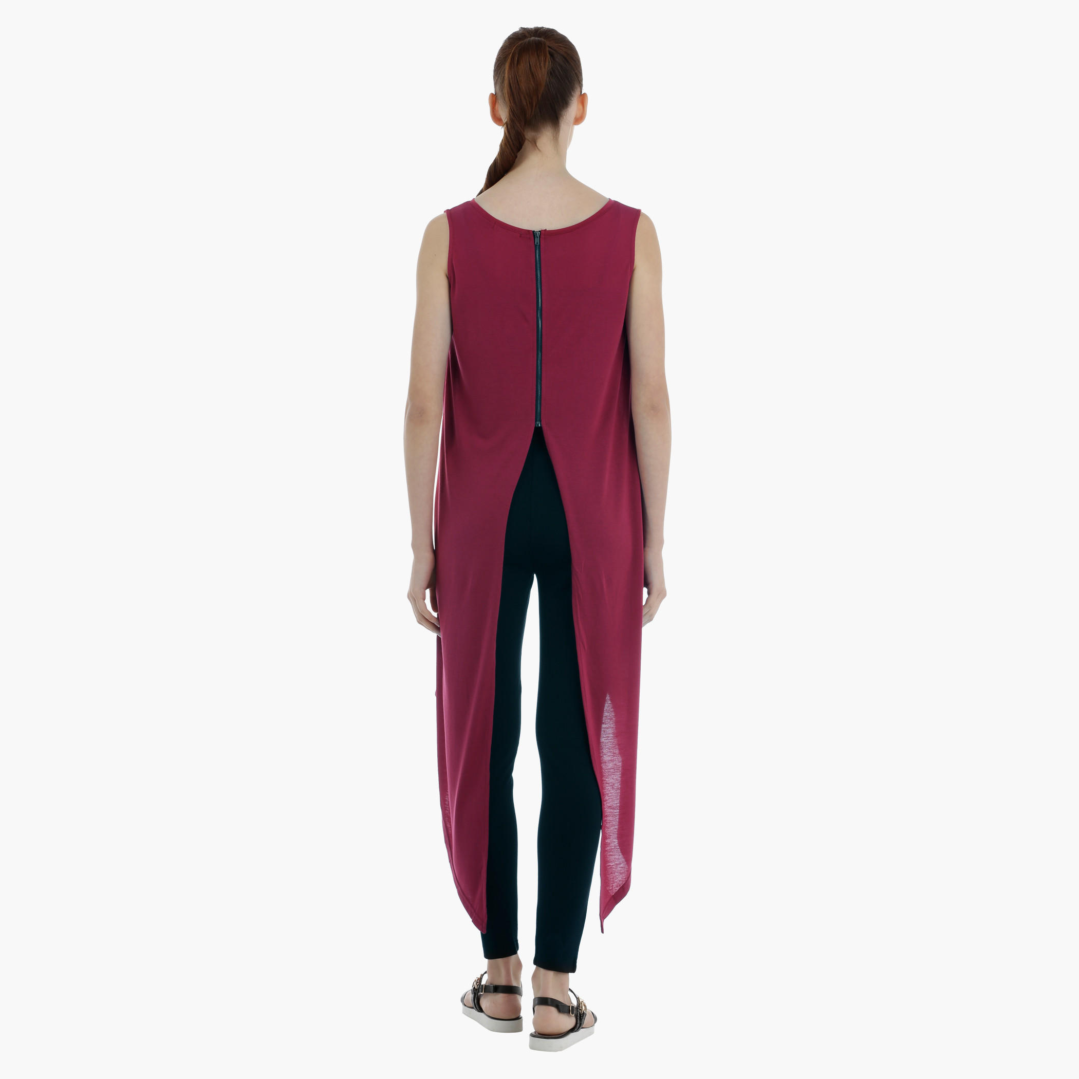 Sleeveless Top with Back Slit and Zip Closure-women-clothing-shirtsandblouses-blouses-image-4