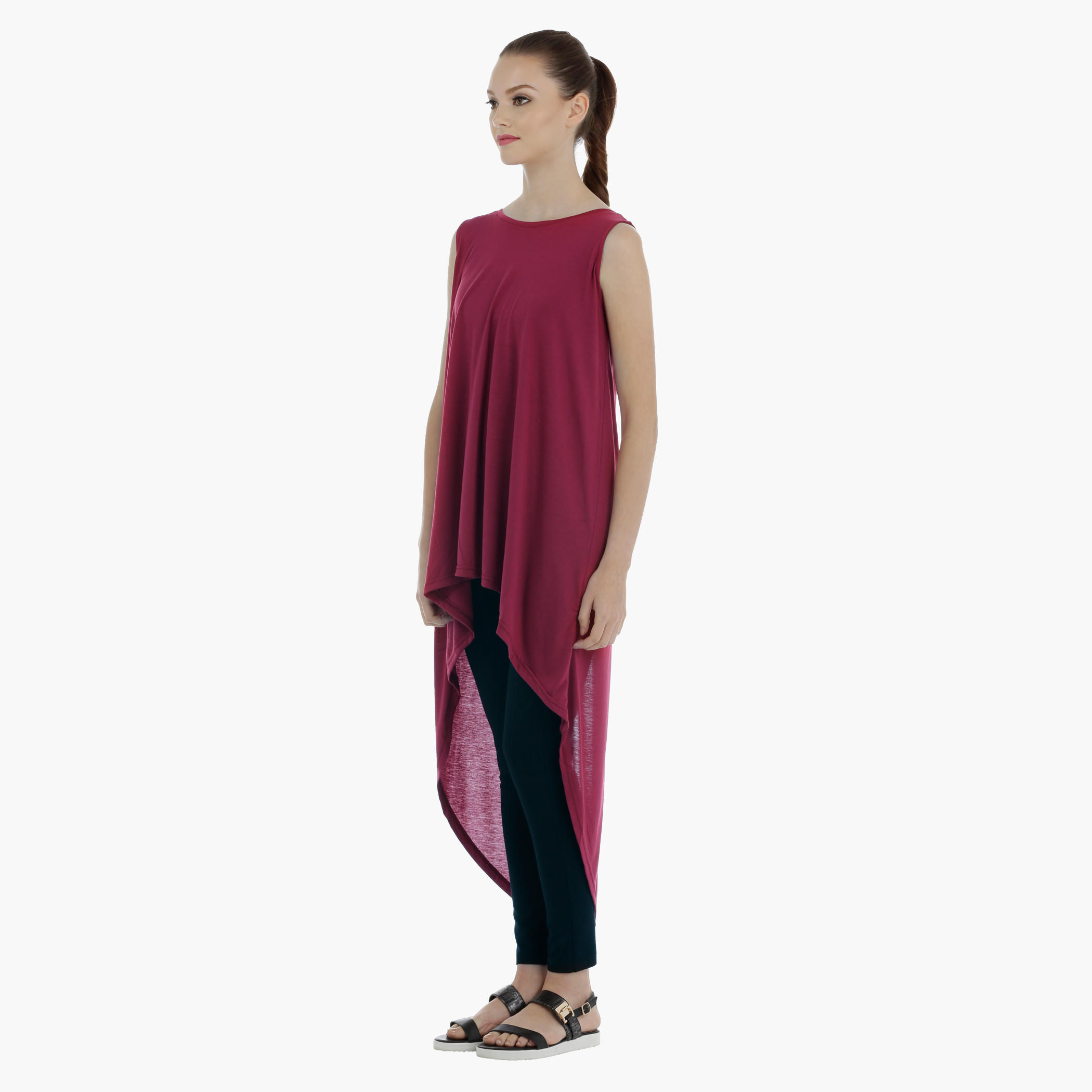 Sleeveless Top with Back Slit and Zip Closure-women-clothing-shirtsandblouses-blouses-image-3