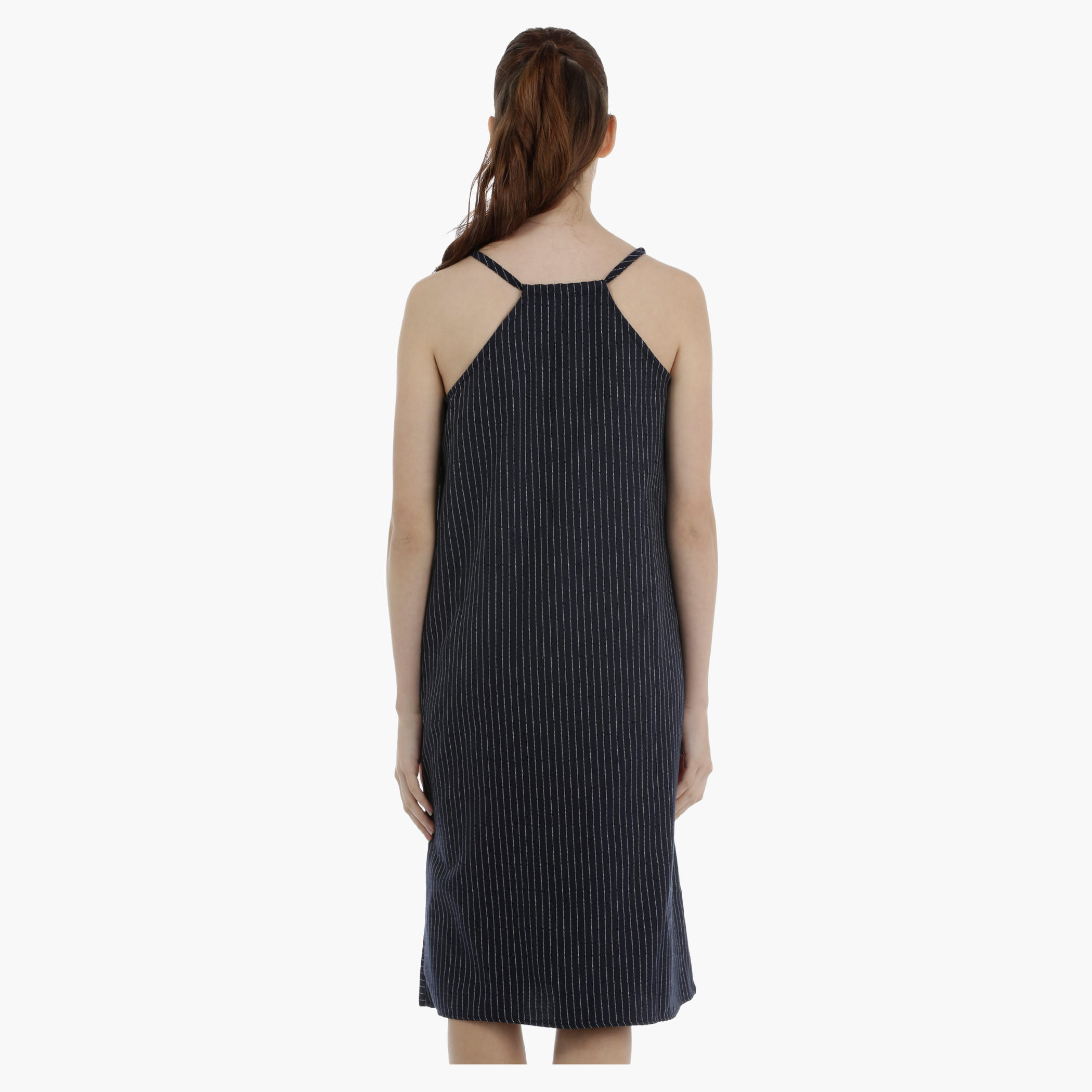 Pinstriped Shift Dress-women-clothing-dresses-image-2