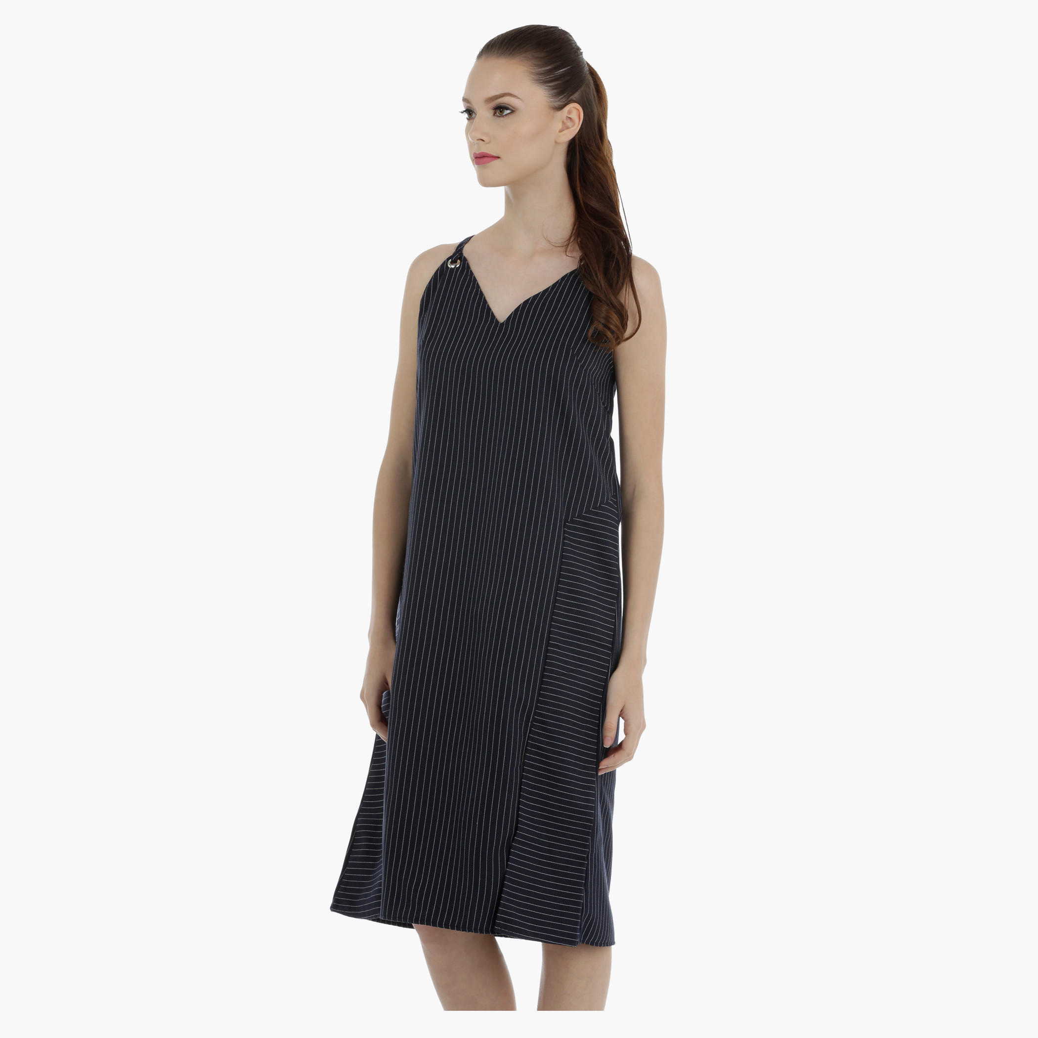 Pinstriped Shift Dress-women-clothing-dresses-image-3