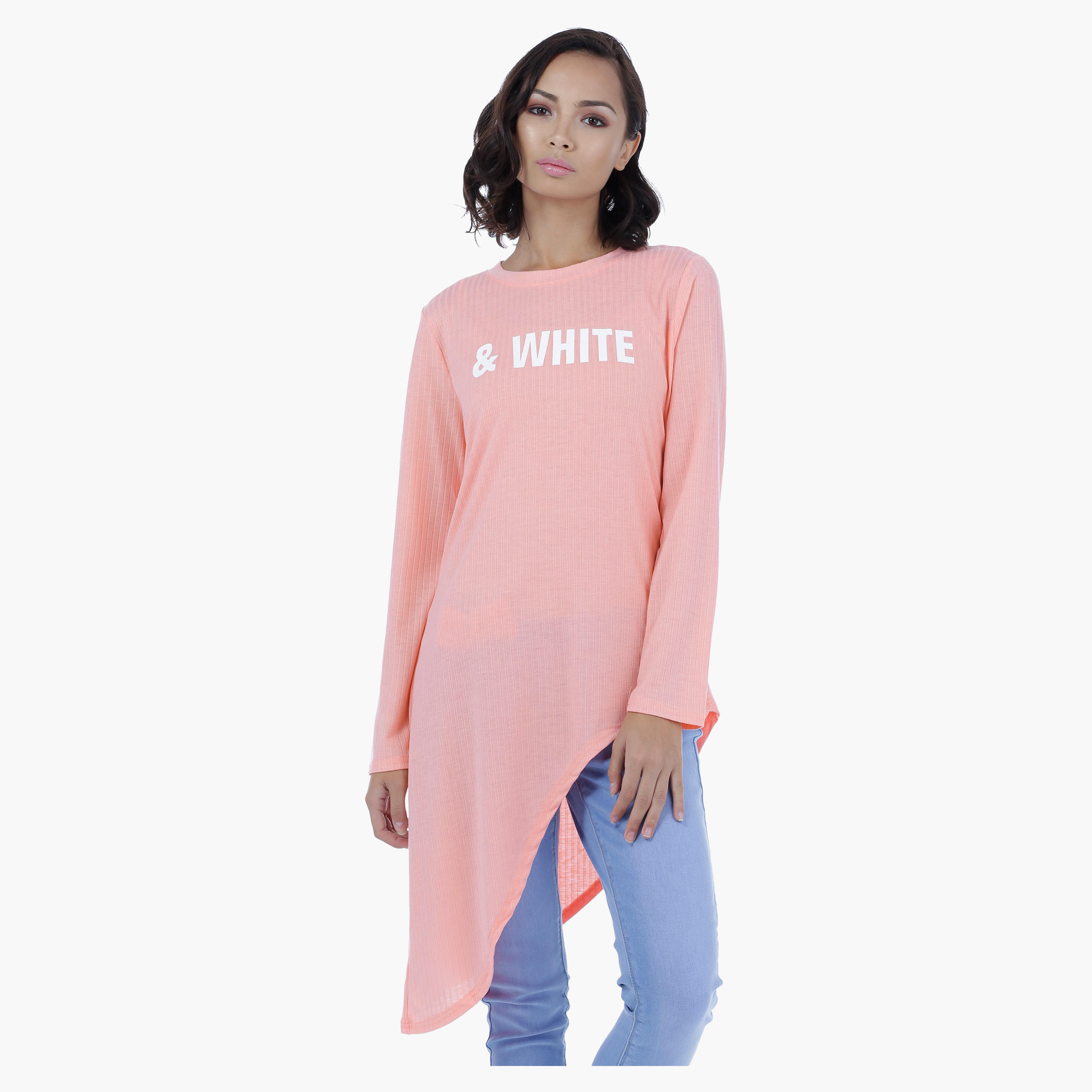 Asymmetrical Long Sleeves Tunic Top-women-clothing-tshirts-image-6