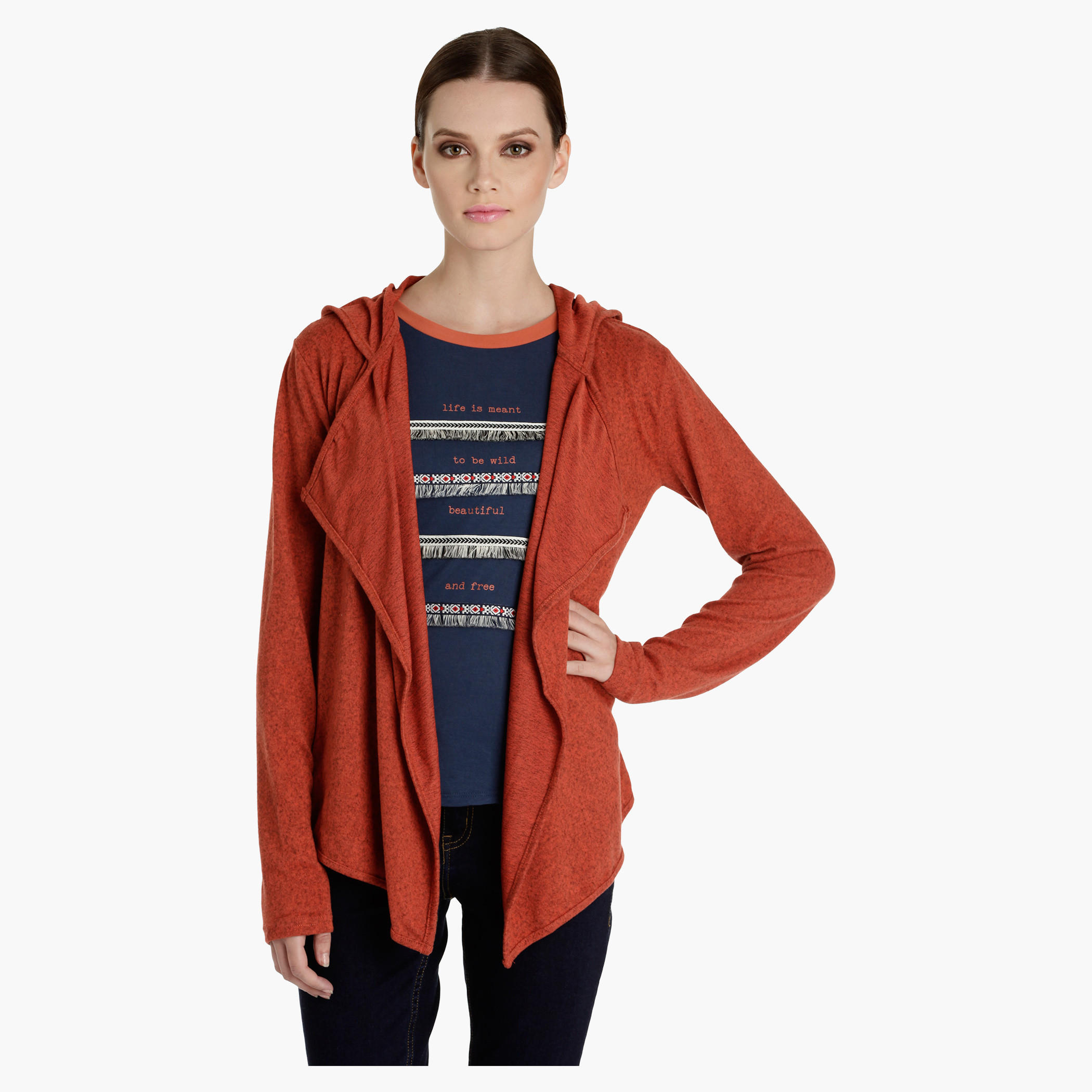 Textured Shrug with Hood-women-winterwear-cardigansandjumpers-cardigans-image-5