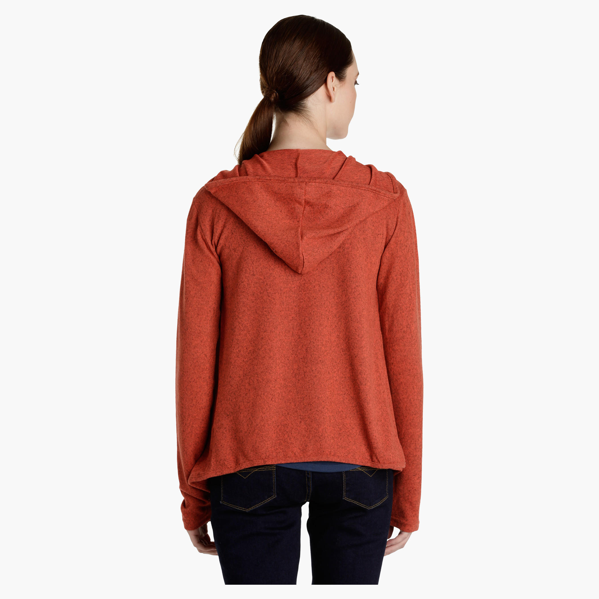 Textured Shrug with Hood-women-winterwear-cardigansandjumpers-cardigans-image-4