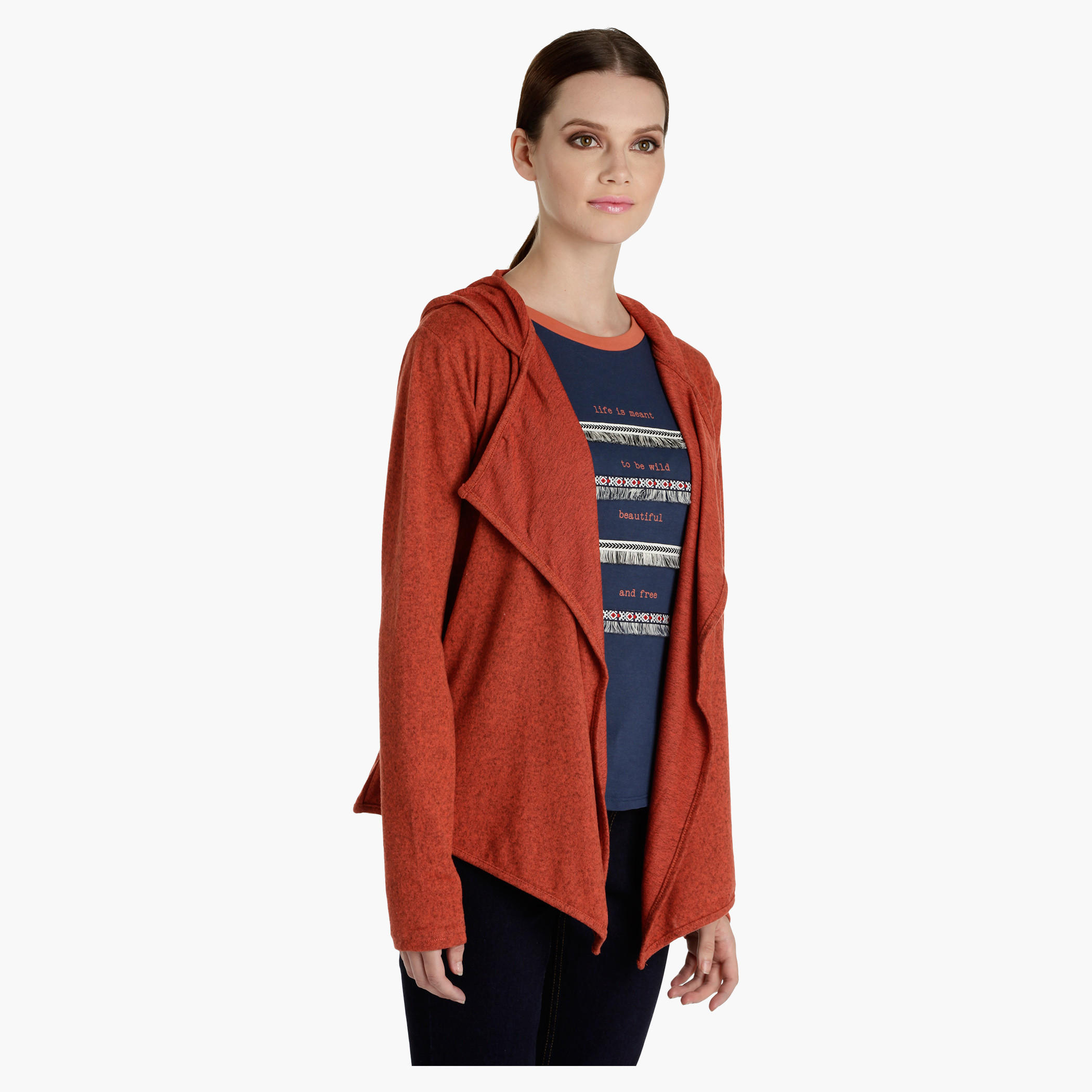 Textured Shrug with Hood-women-winterwear-cardigansandjumpers-cardigans-image-3
