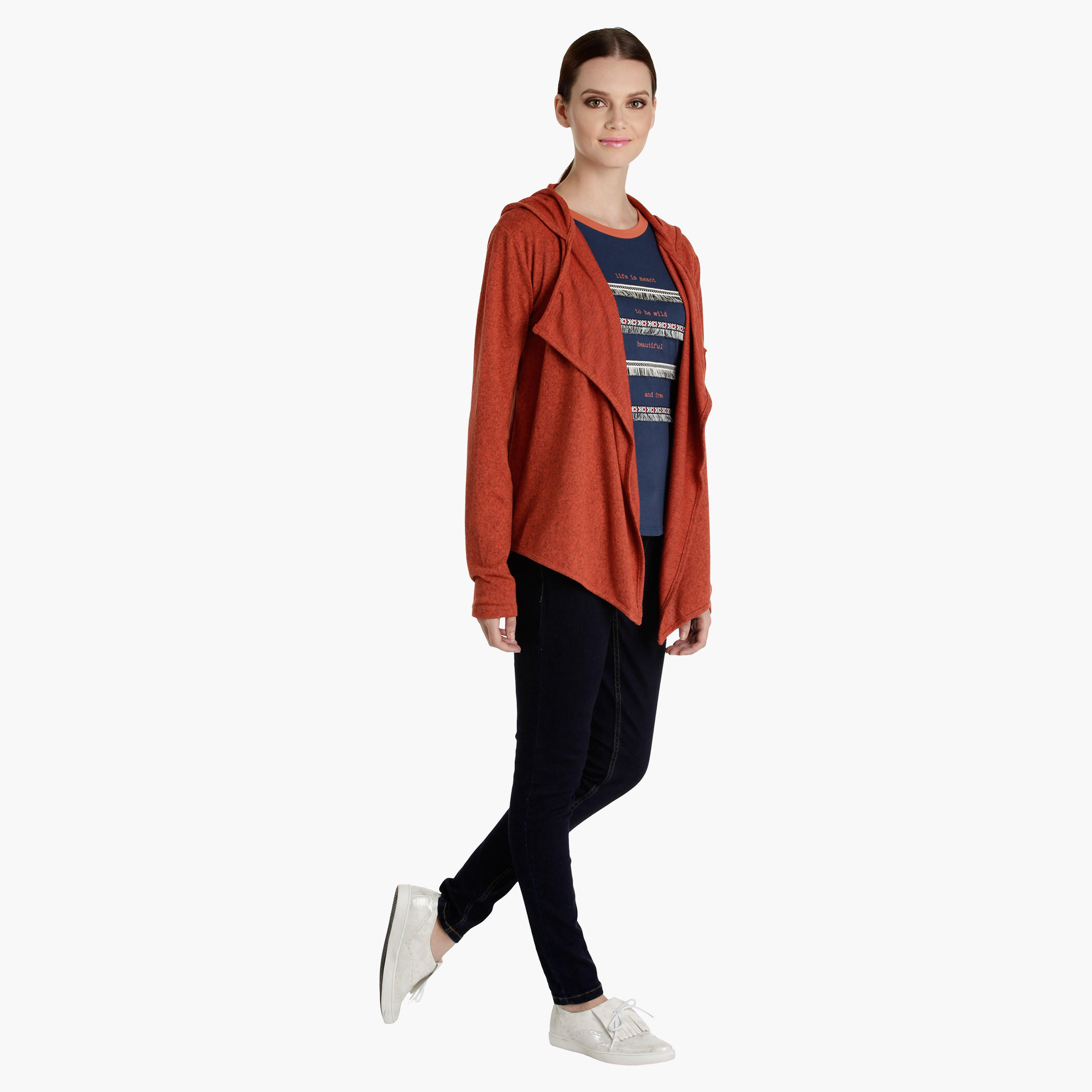 Textured Shrug with Hood-women-winterwear-cardigansandjumpers-cardigans-image-1
