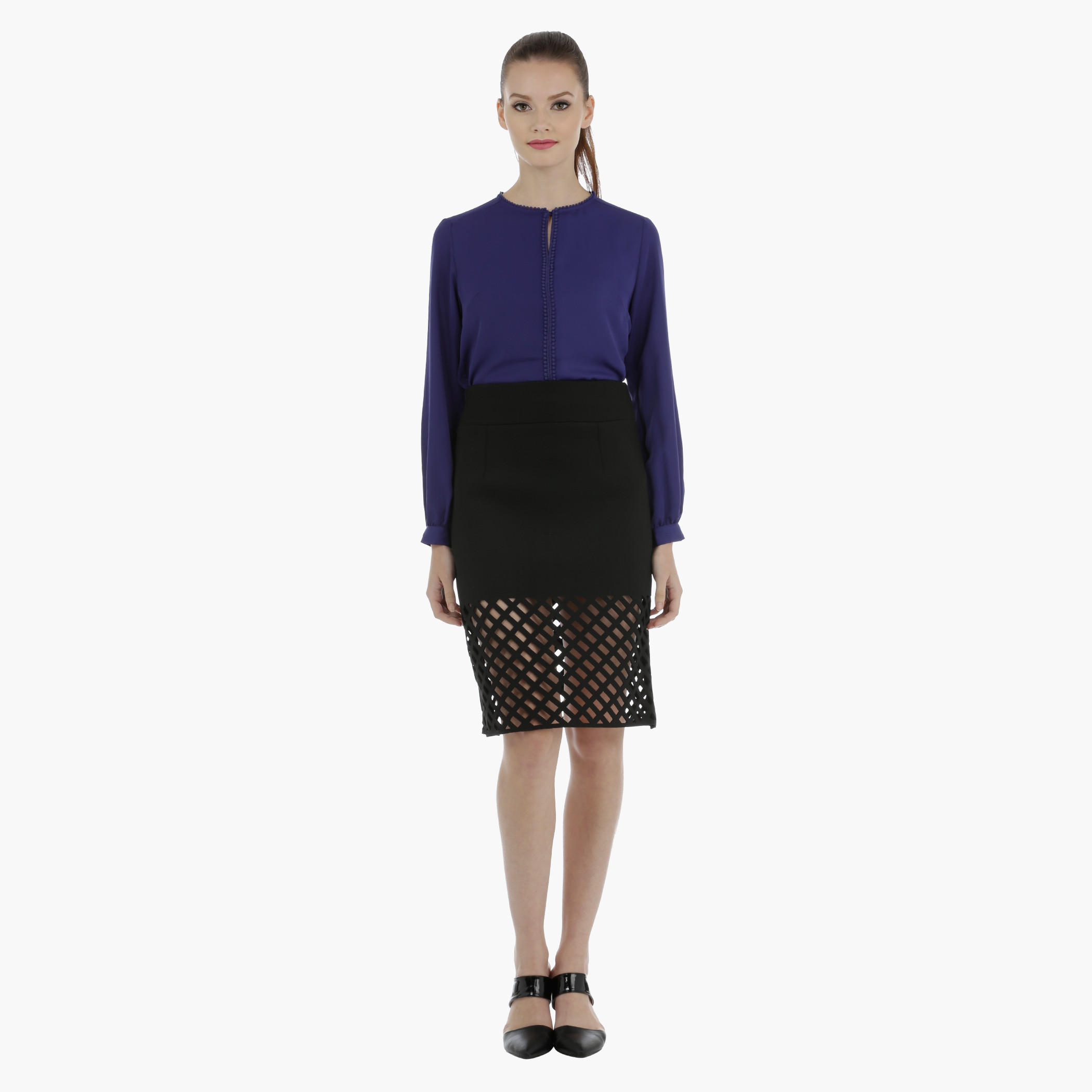 Mesh Skirt with elasticised Waistband-women-clothing-bottoms-skirts-image-5