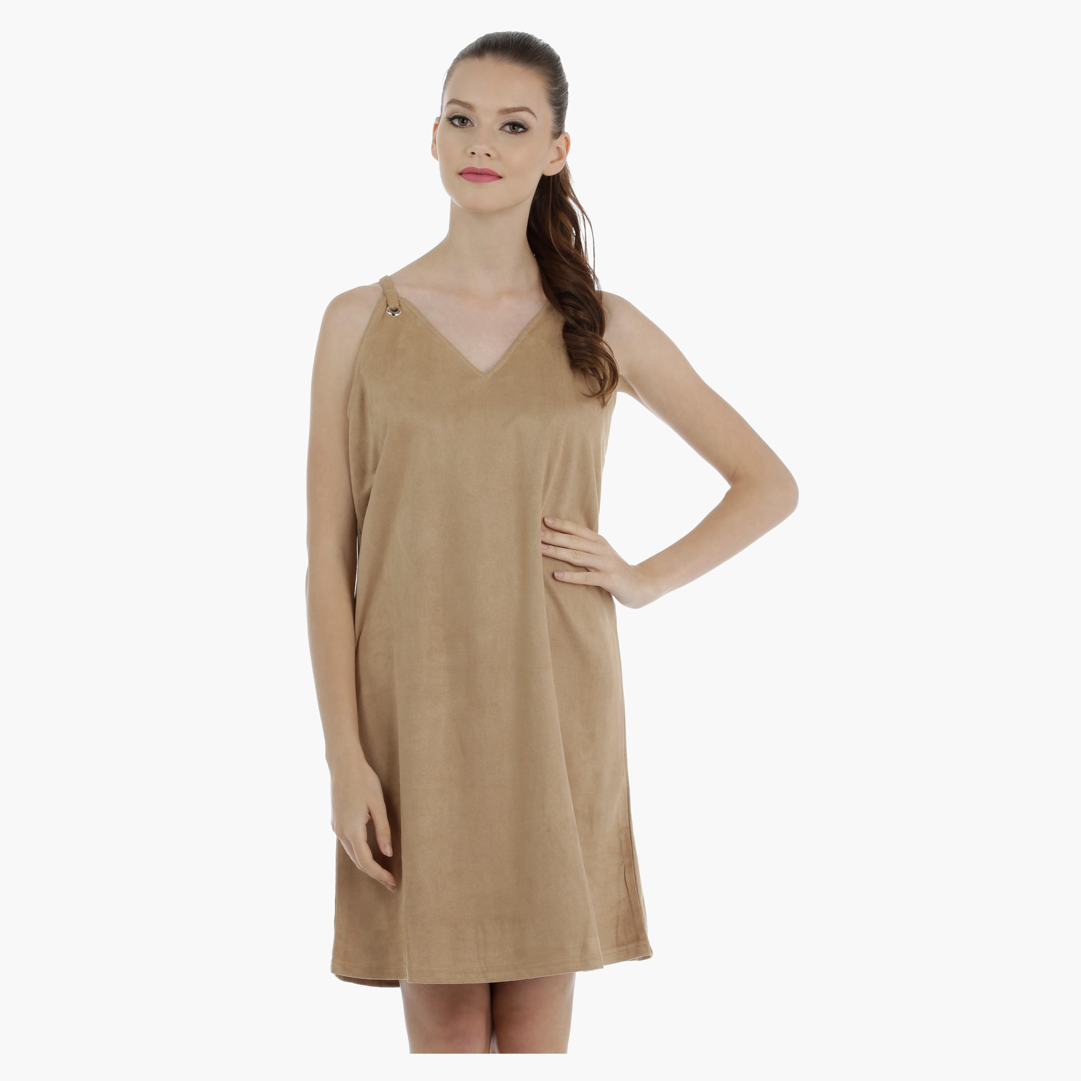 V-Neck Shift Dress-women-clothing-dresses-image-5